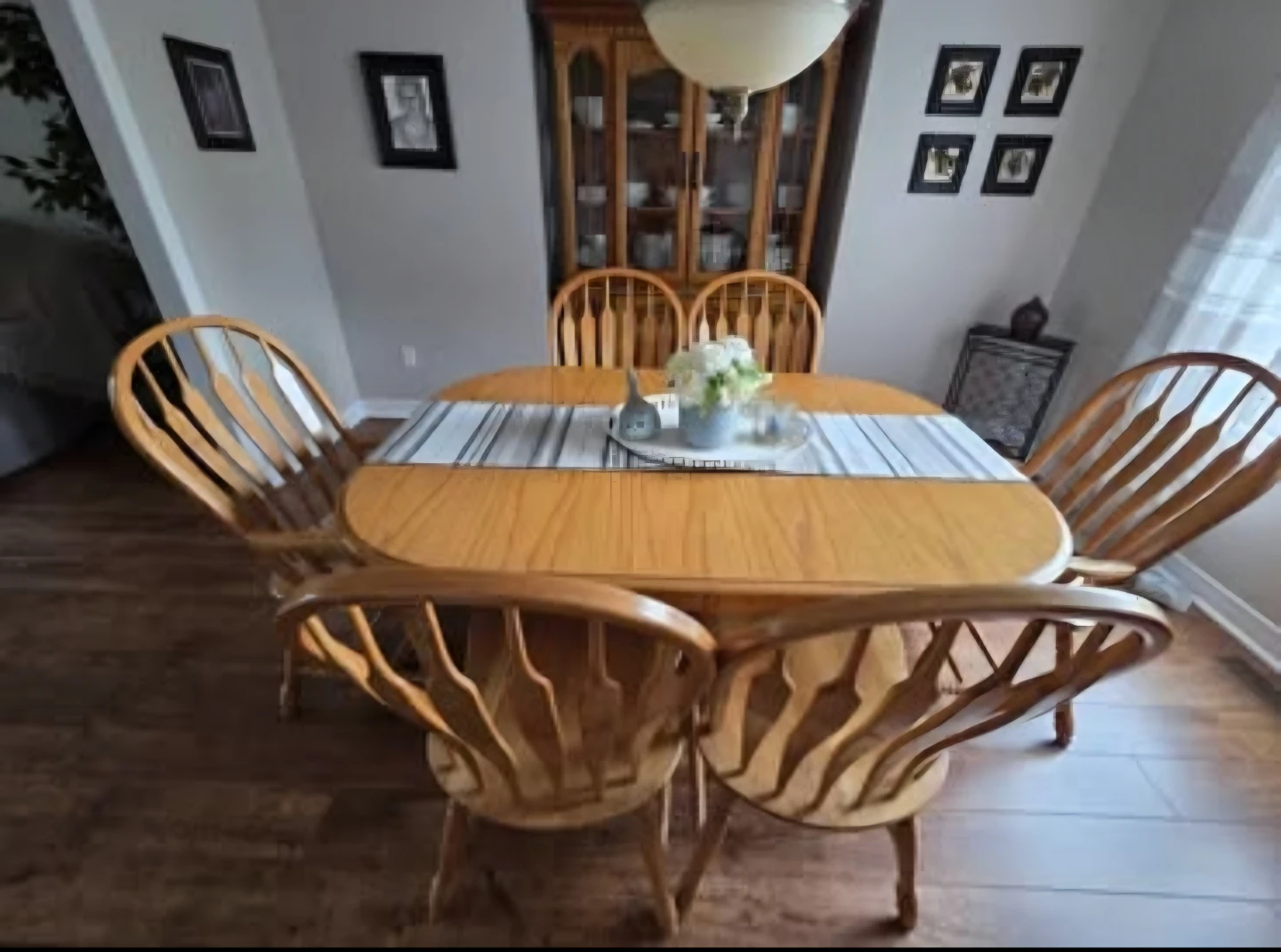 Oak dining room set
