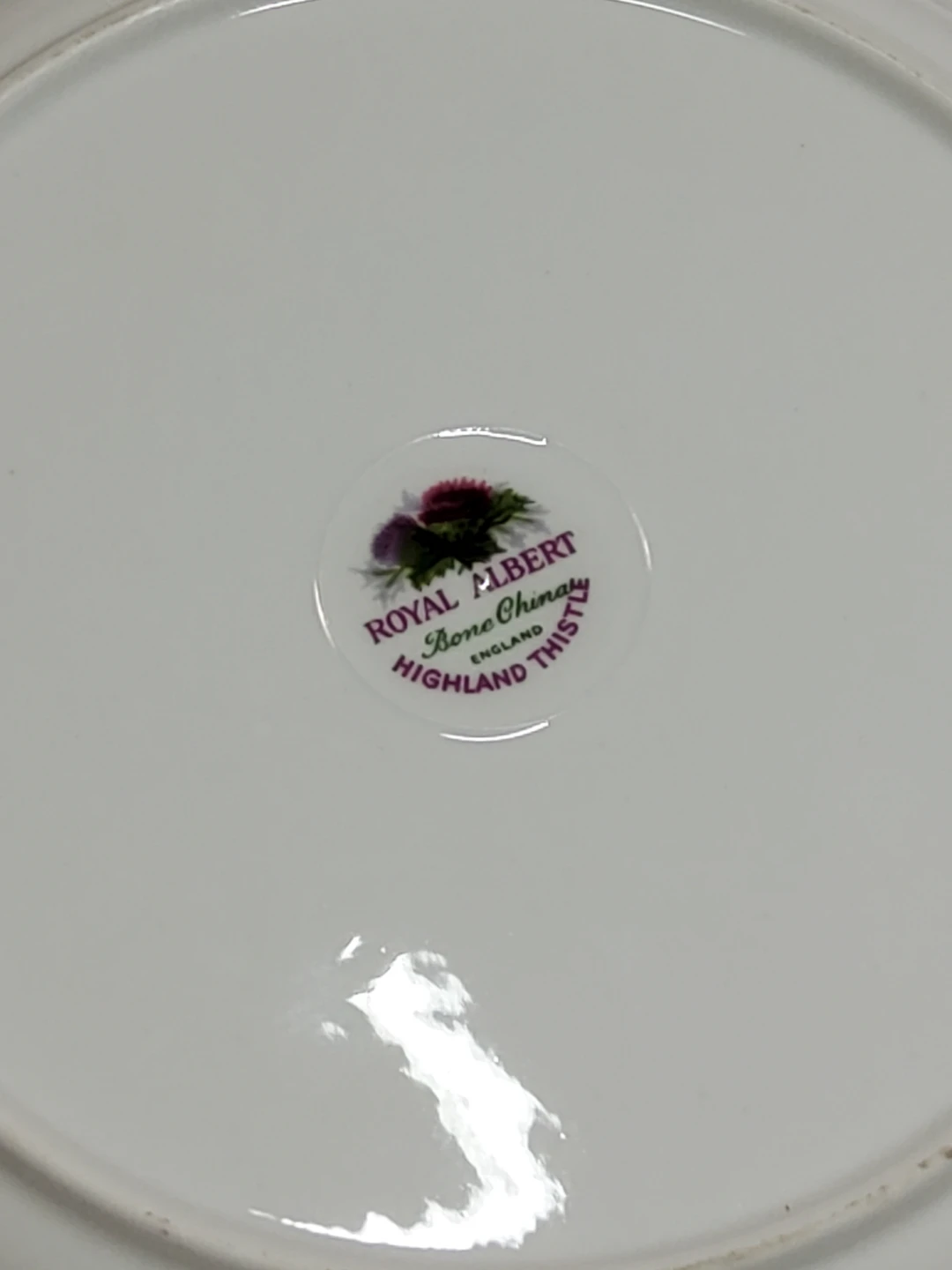 Royal Albert Highland Thistle Salad Dessert / Cake Plate - photo 5