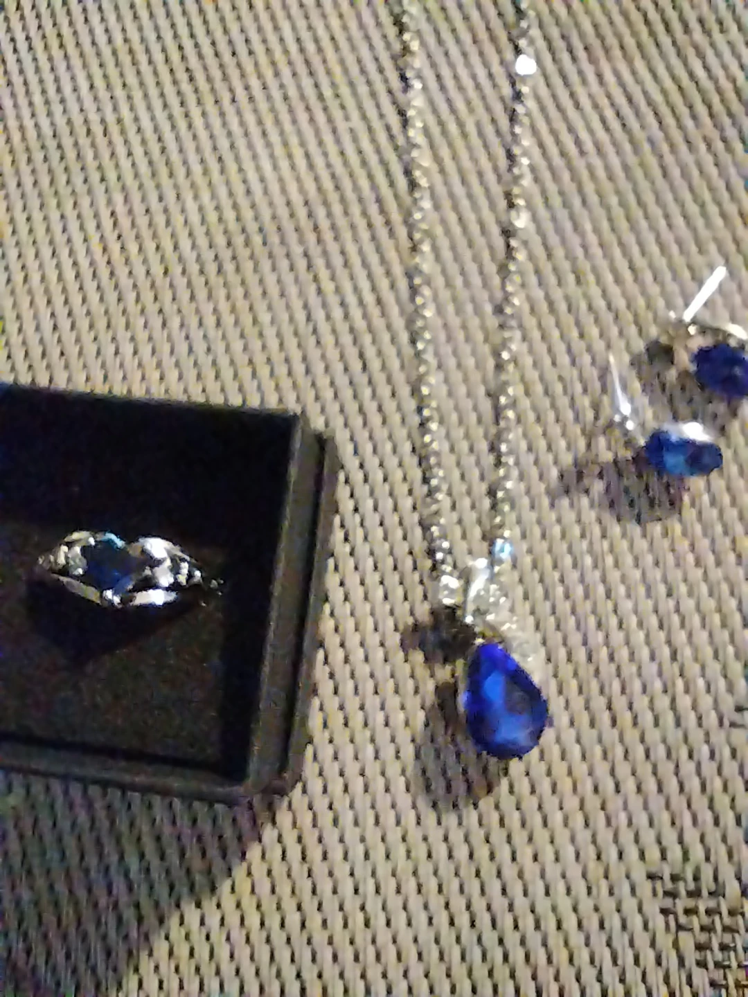 Blue Stone Jewelry Set