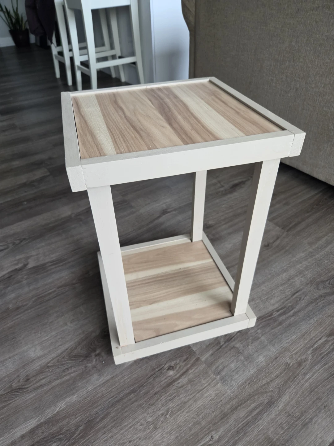 Two-Tier Wooden Side Table