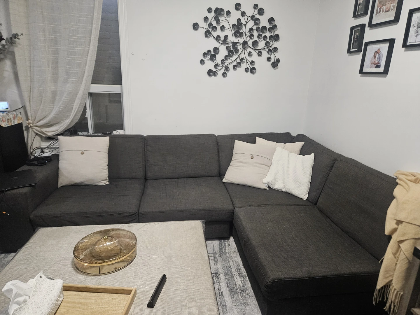 Dark Grey Sectional Sofa