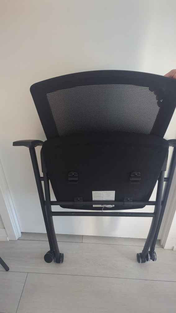 Black mesh folding office chair - photo 3