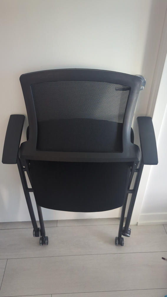 Black mesh folding office chair - photo 4