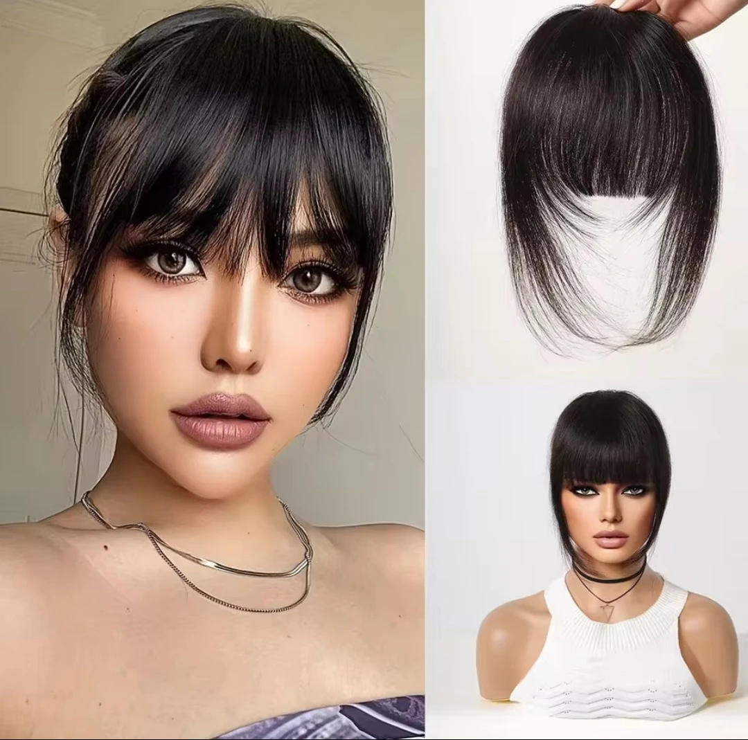 Free🥕 2 Clip-in Hair Bangs Extensions