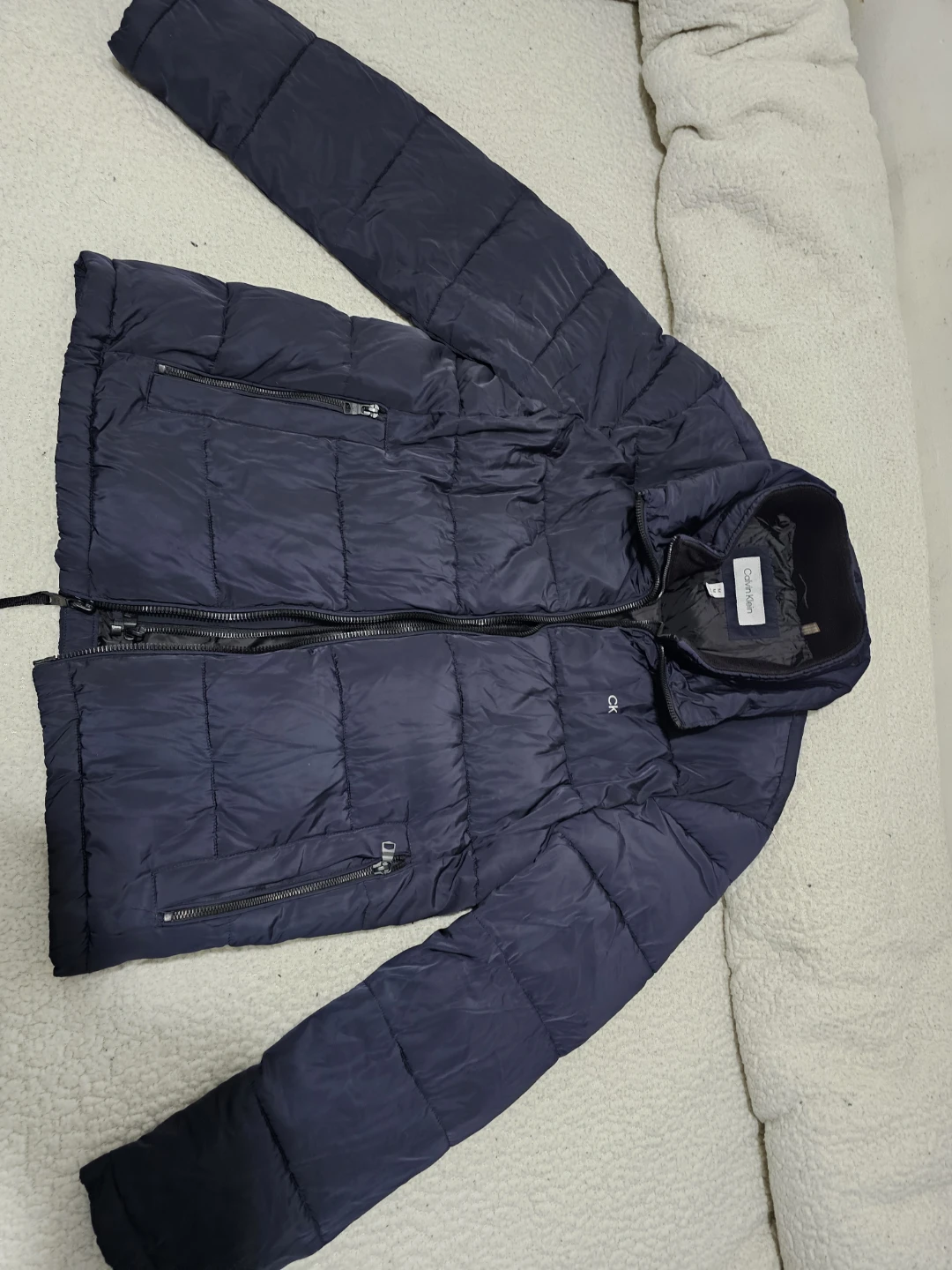 Calvin Klein Navy Puffer Jacket - photo 3