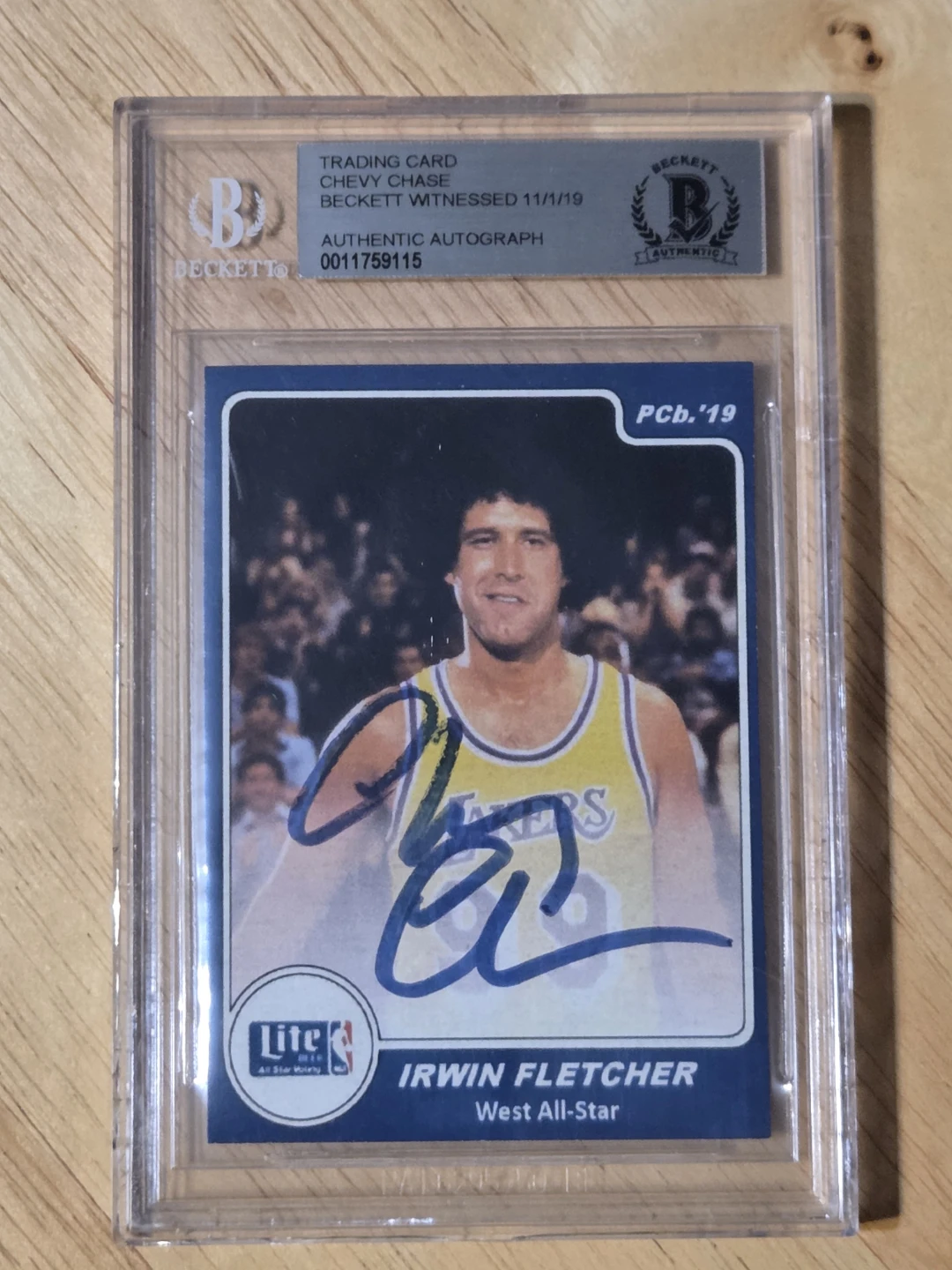 Chevy Chase Fletch Autograph Trading Card Beckett