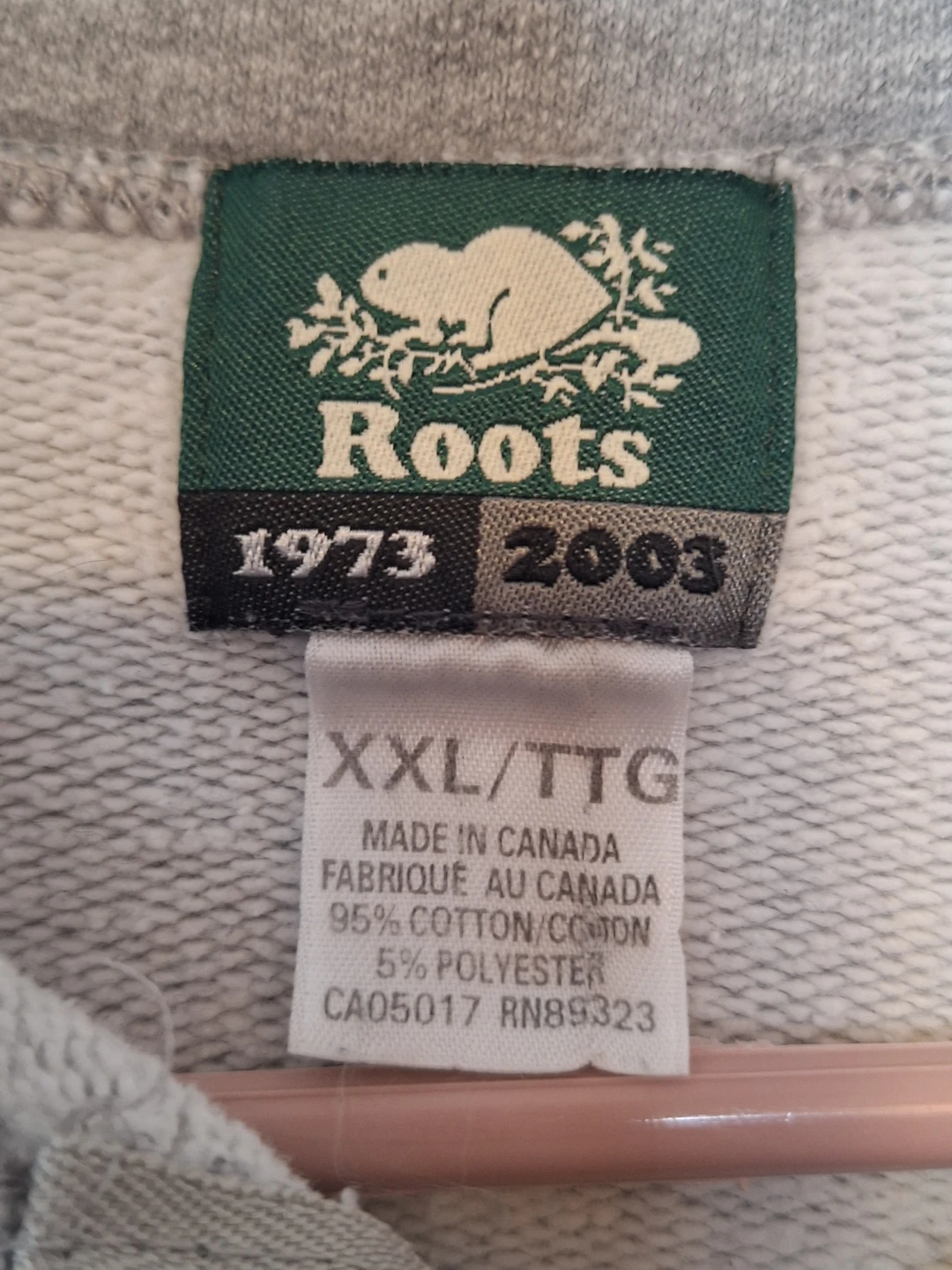 Roots Boys Grey Quarter-Zip Sweater XXL - photo 3