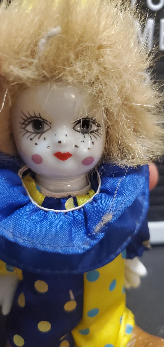 Porcelain Clown Doll - photo 4