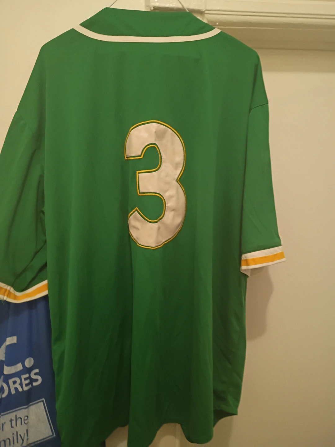 vintage 1979 Raw Blue Big City Baseball Jersey Green - photo 5