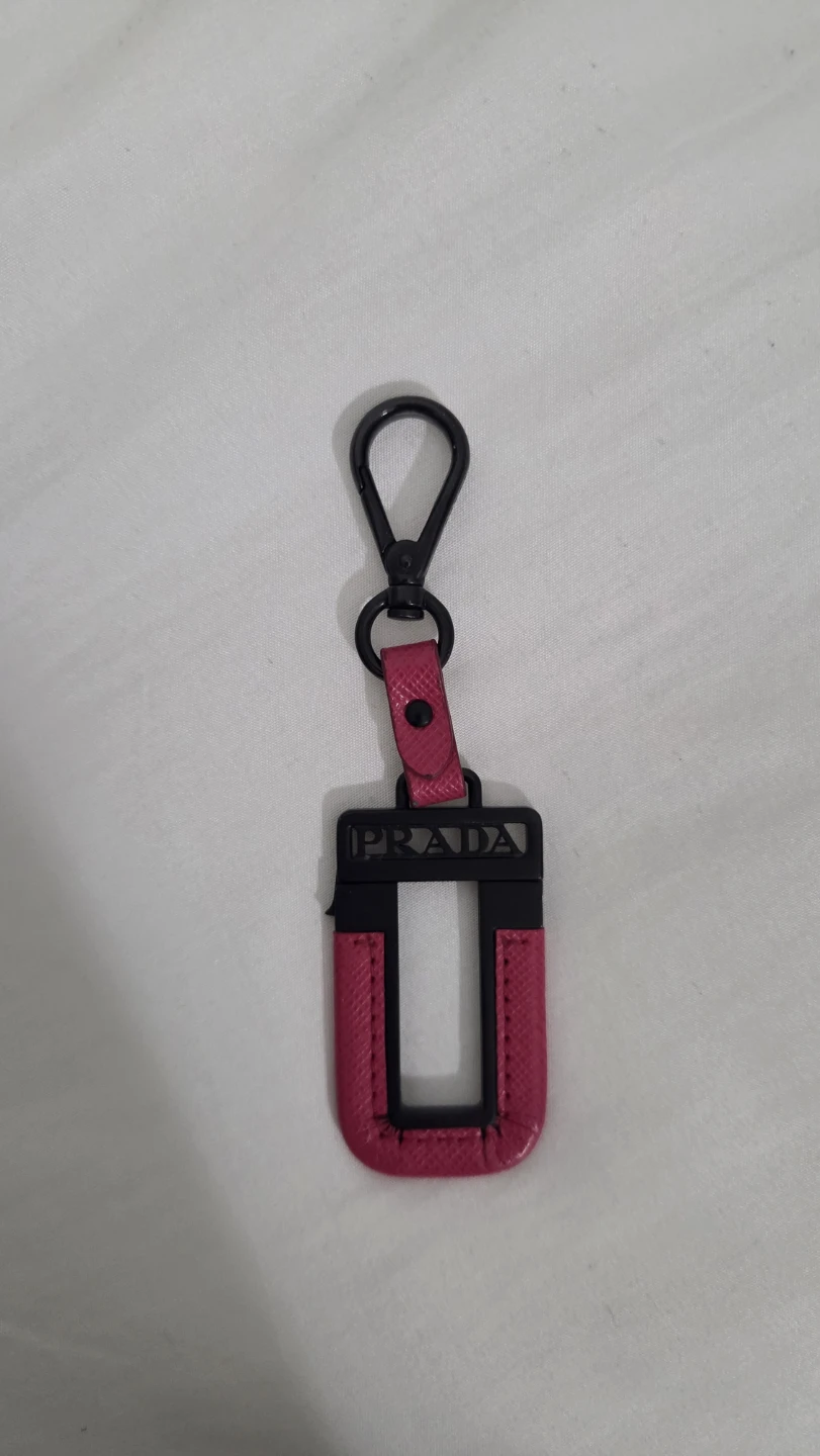 Prada Saffiano Leather Key Ring