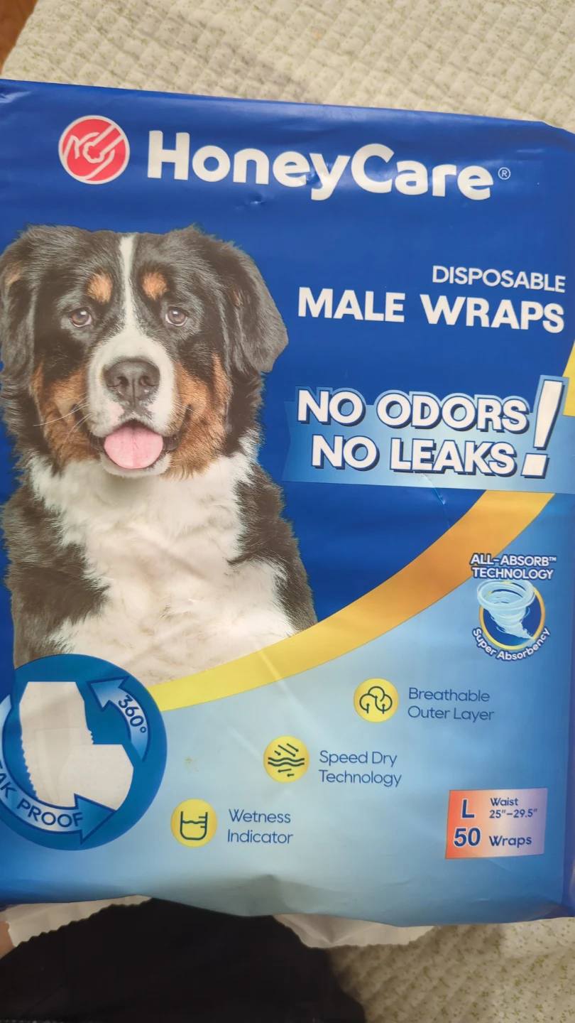 HoneyCare Disposable Male Wraps Size Large