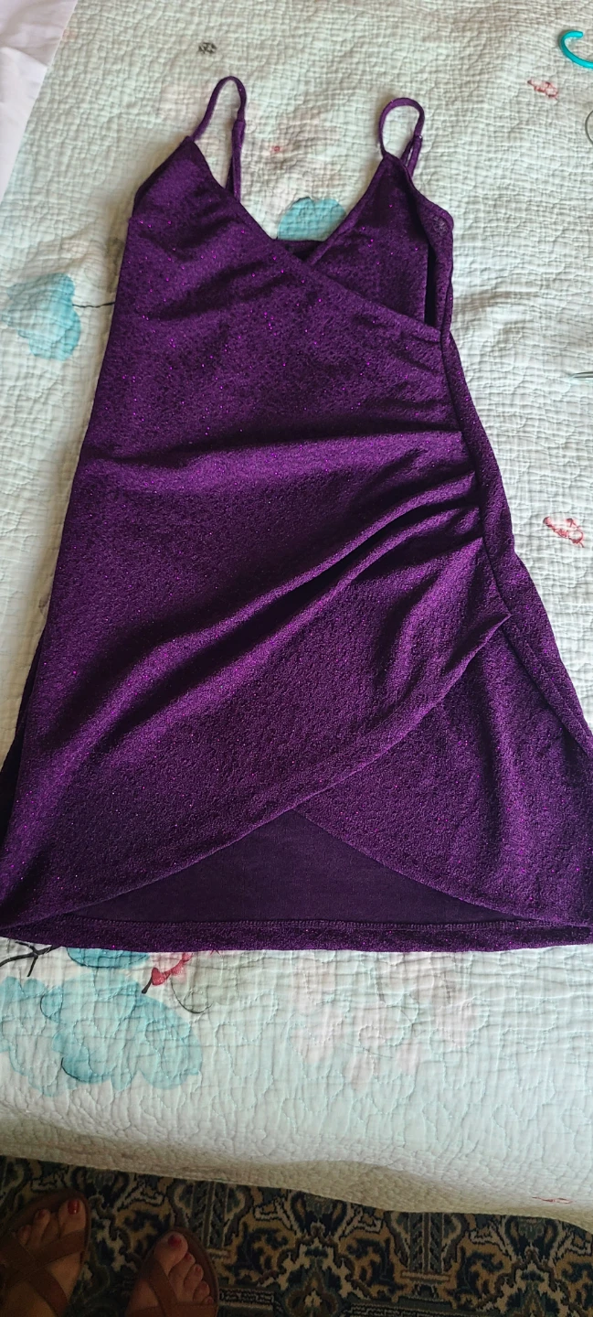 Sparkly Purple Mini Dress - photo 2