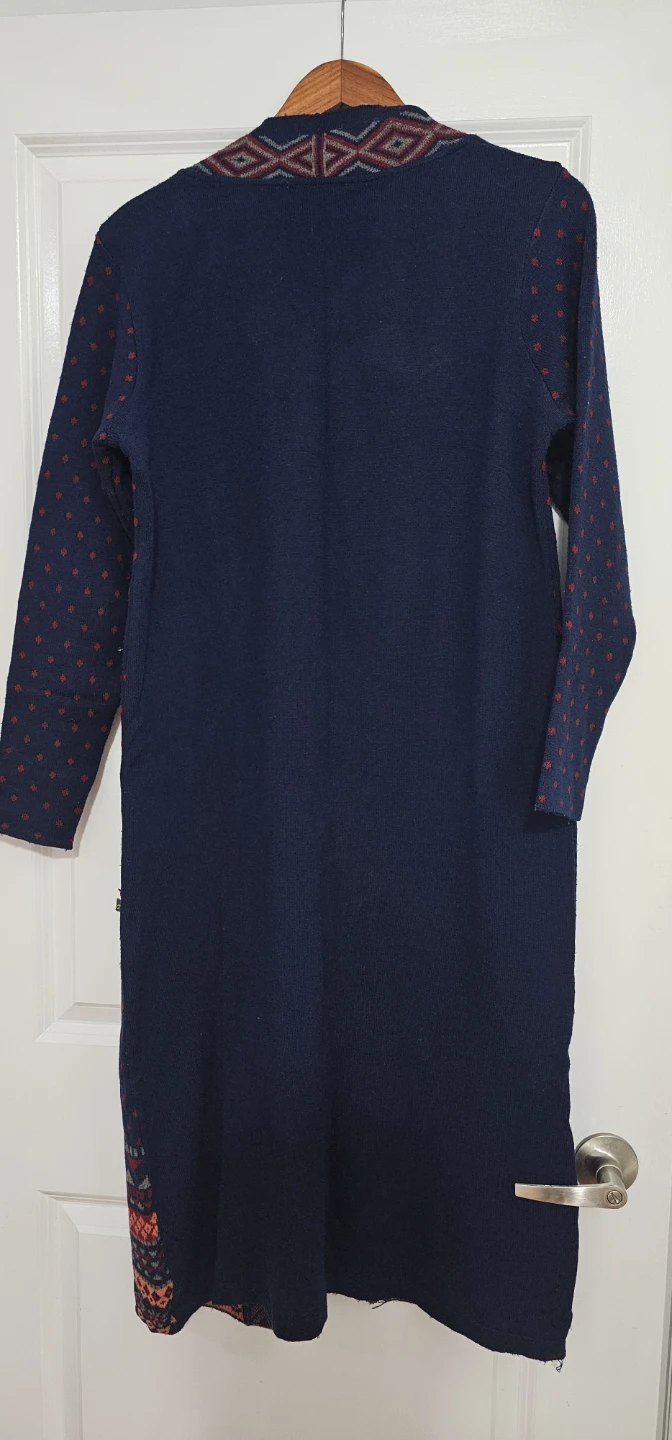 Avaasa Navy Patterned Cardigan - photo 2