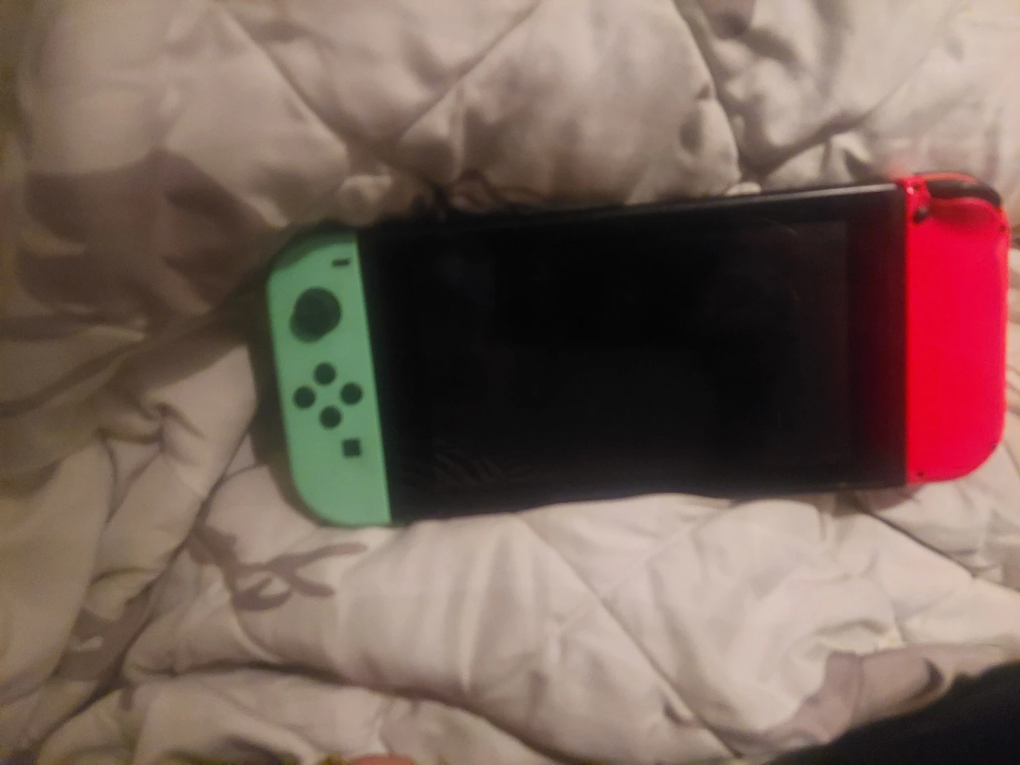 Nintendo Switch console with neon Joy‑Con pair - photo 2