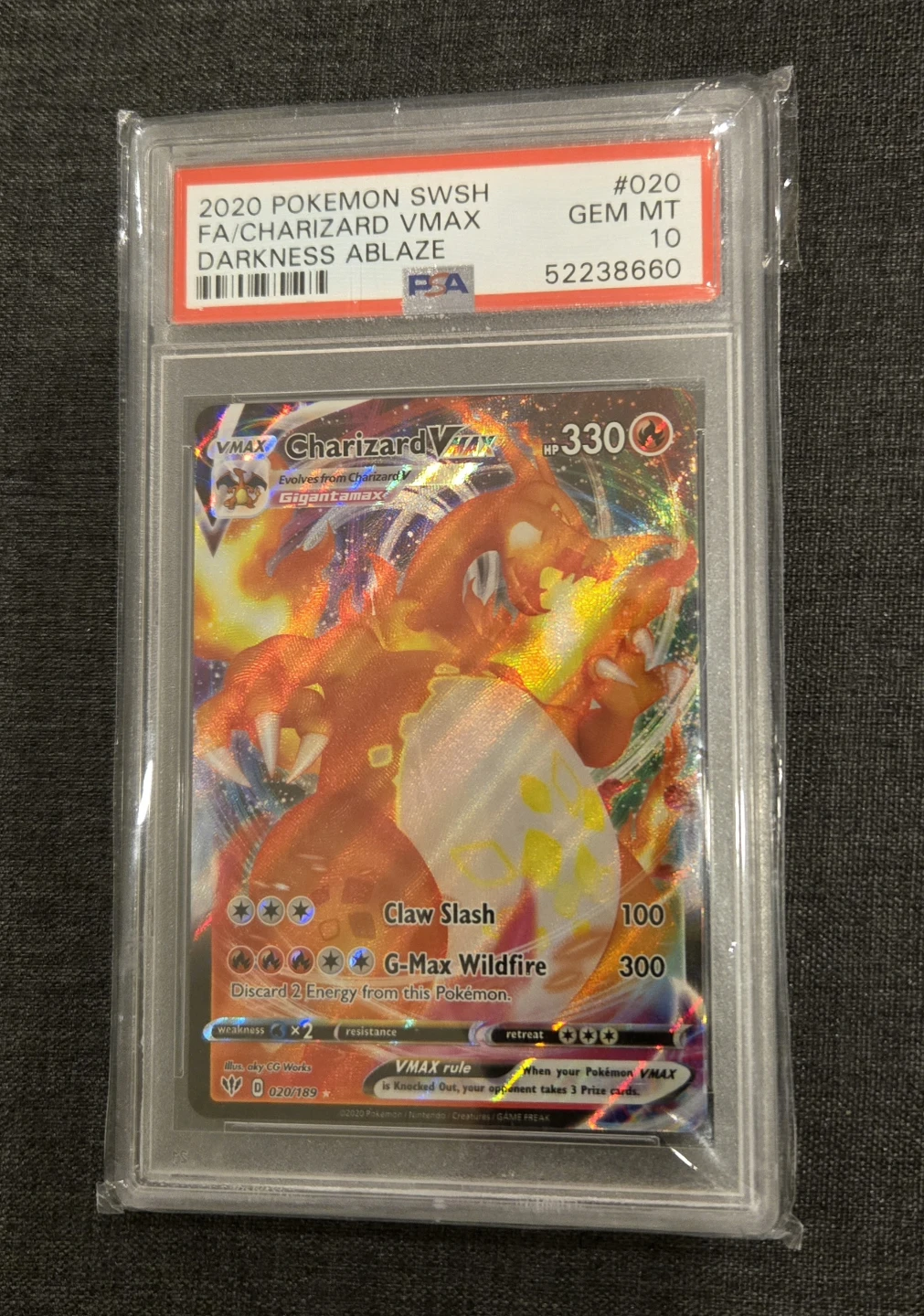 2020 Pokémon Charizard PSA 10