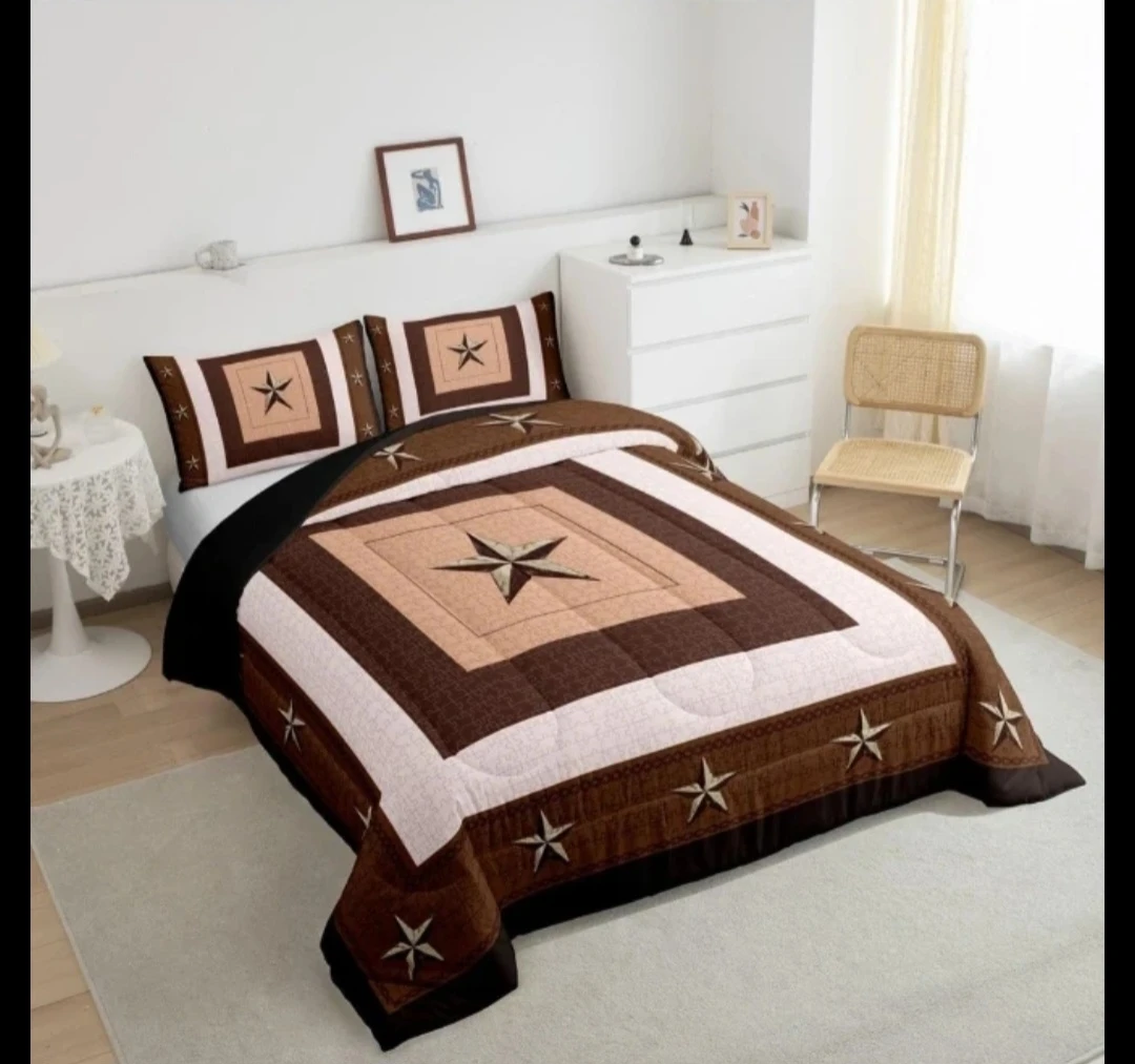 Western Star Pattern Bedding Comforter Set - photo 2