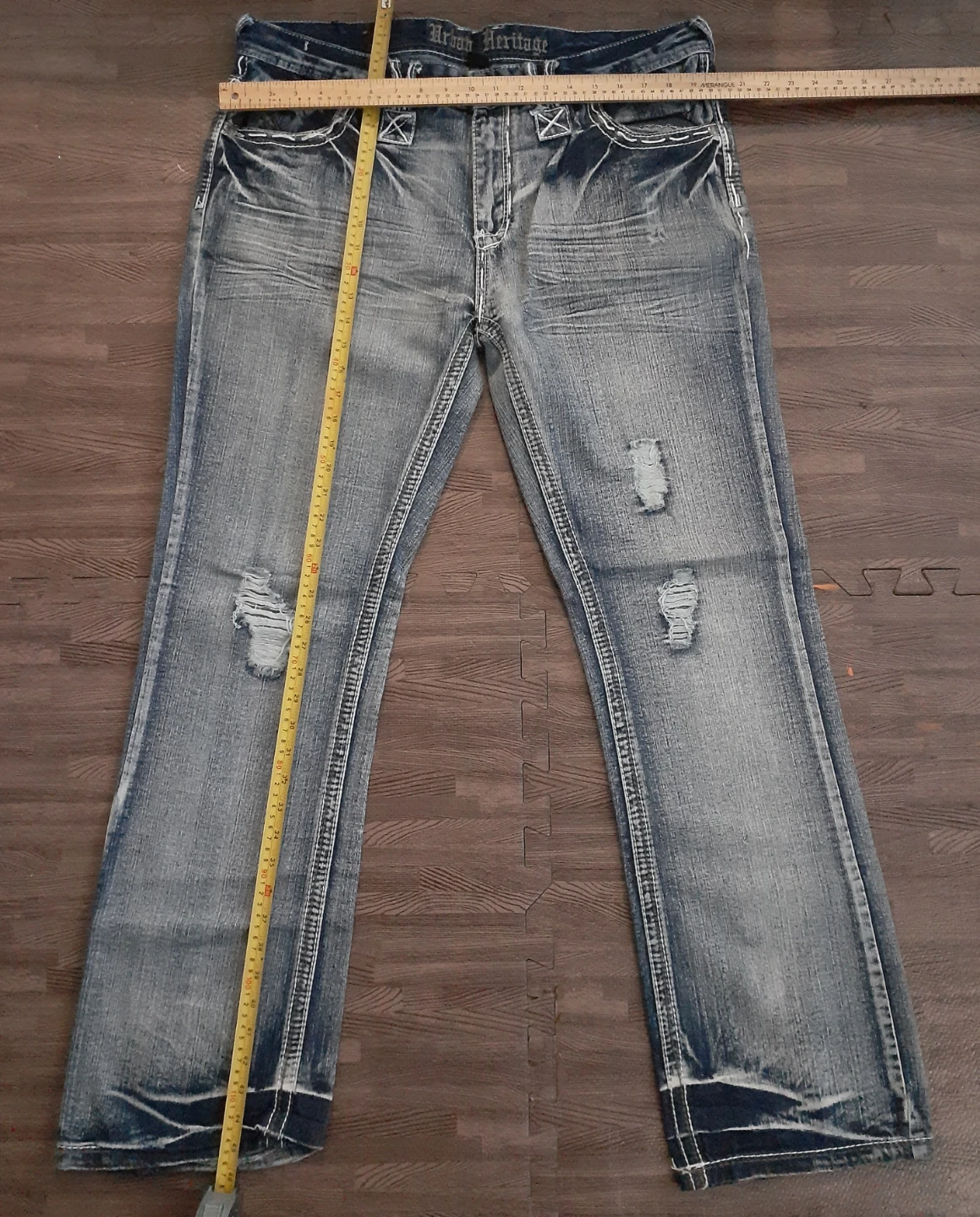 Urban Heritage Distressed Jeans 38x34 VINTAGE Y2K