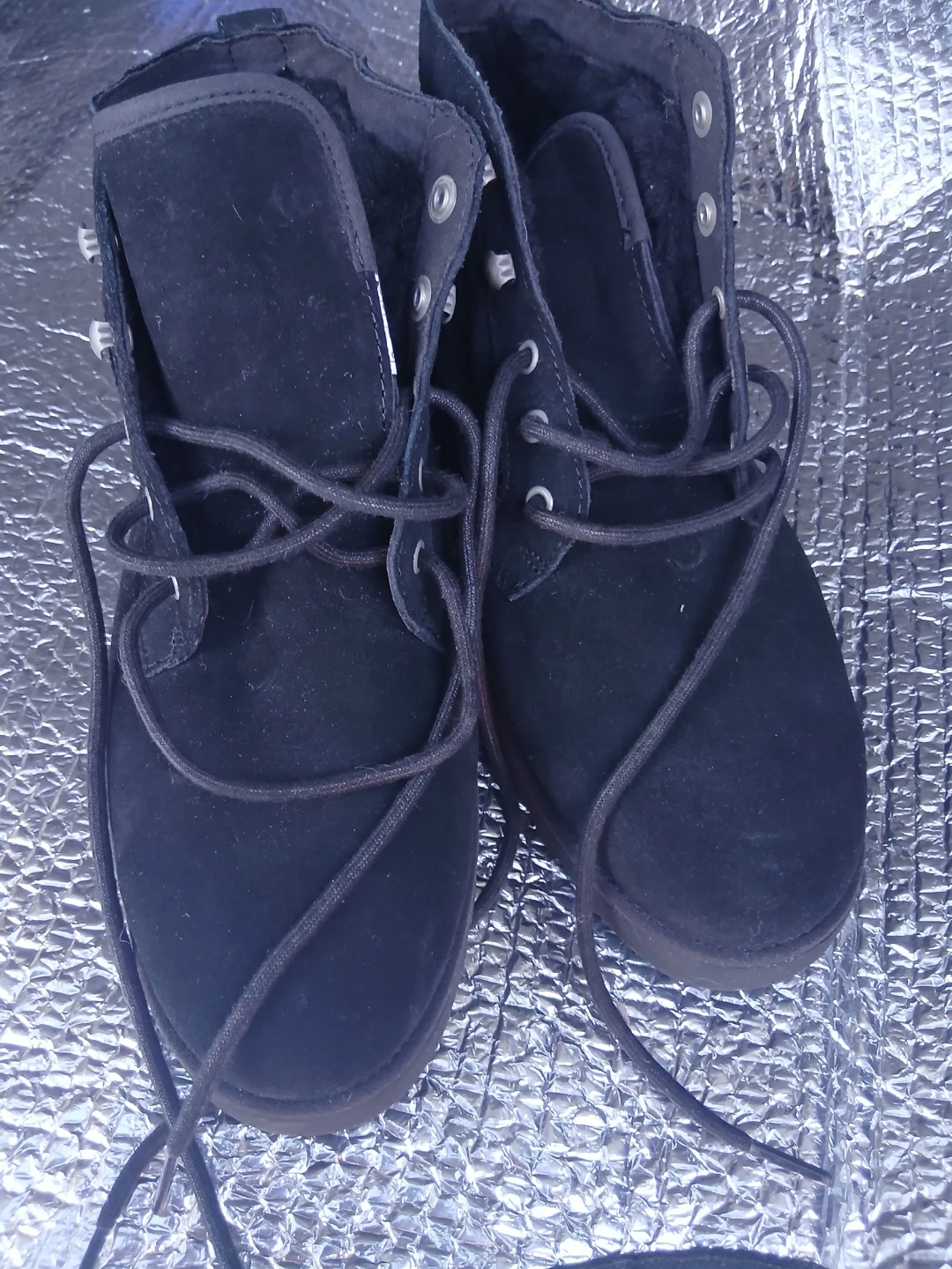 Black UGG Lace-Up Boots - photo 5
