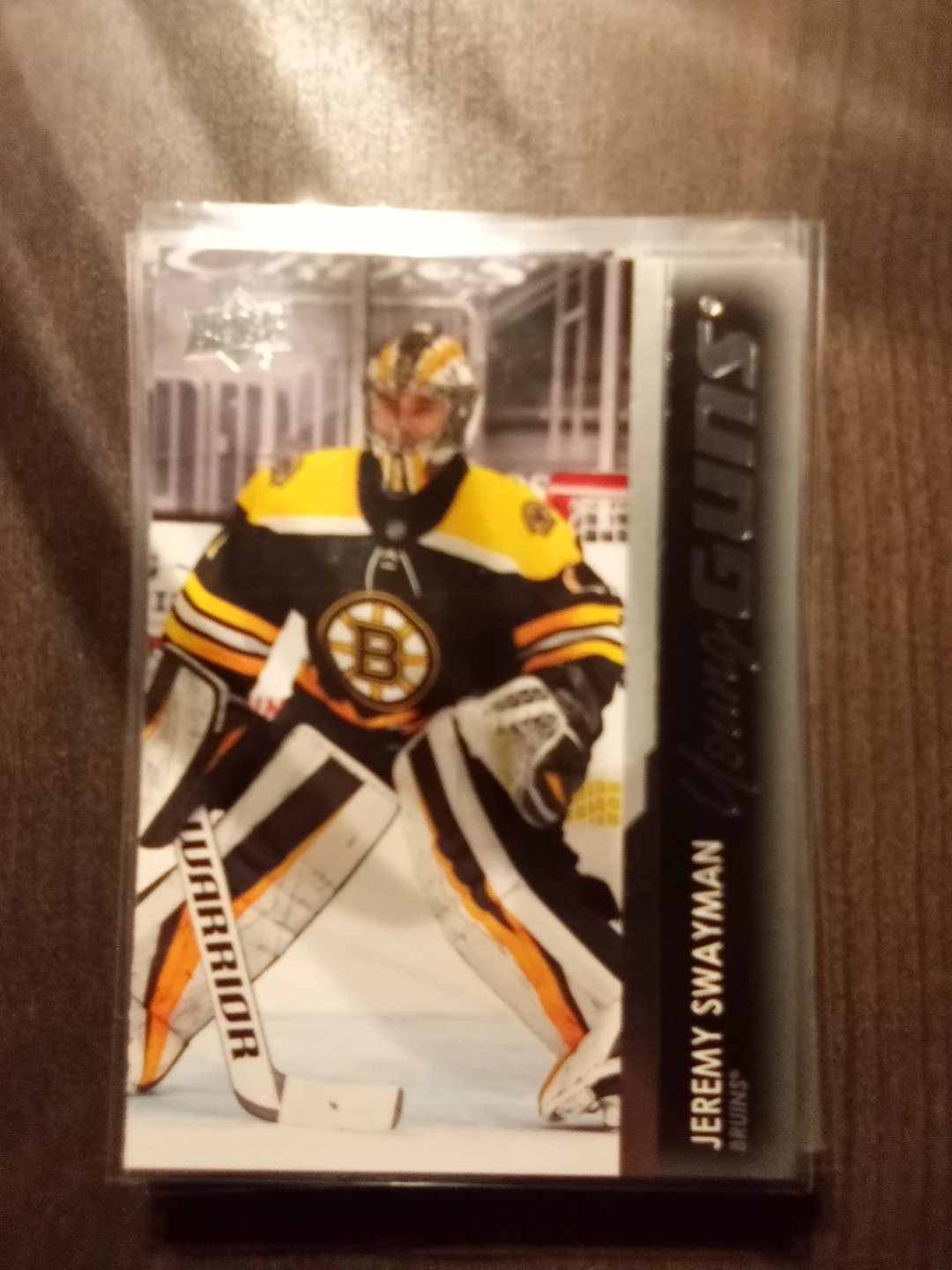 2021-22 Upper Deck Jeremy Swayman Young Guns Rookie Card