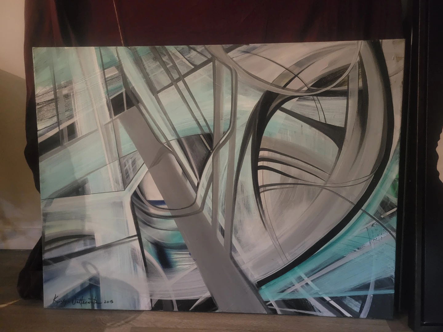 Kristyn Waterworth Original Abstract Painting  signed