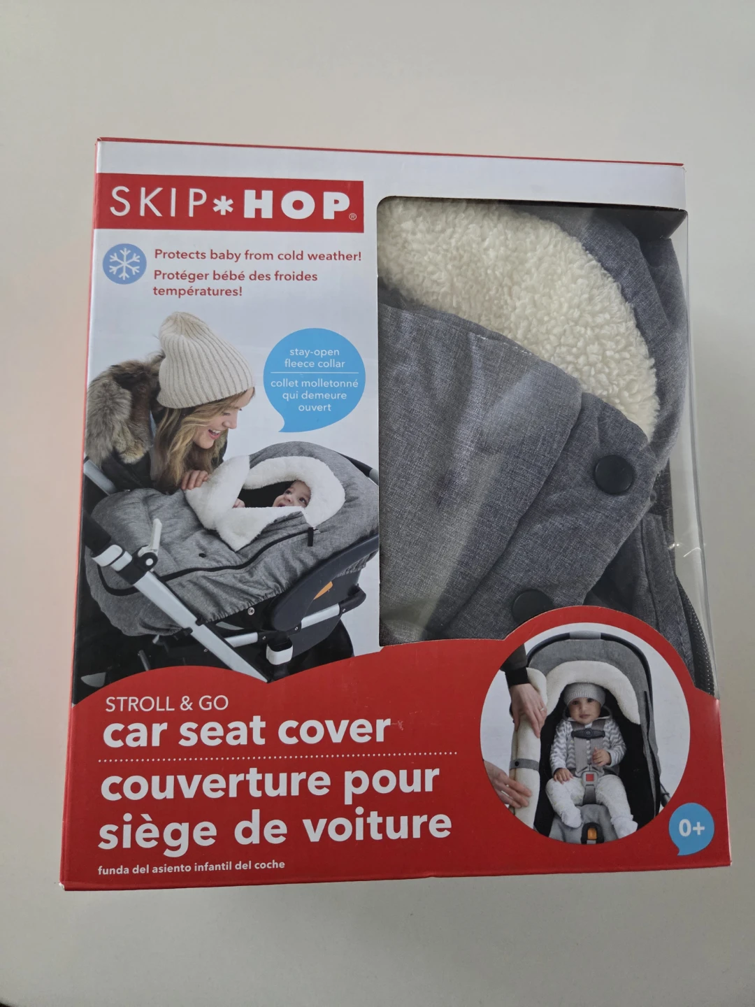 Skip Hop stroll and go car seat cover grey