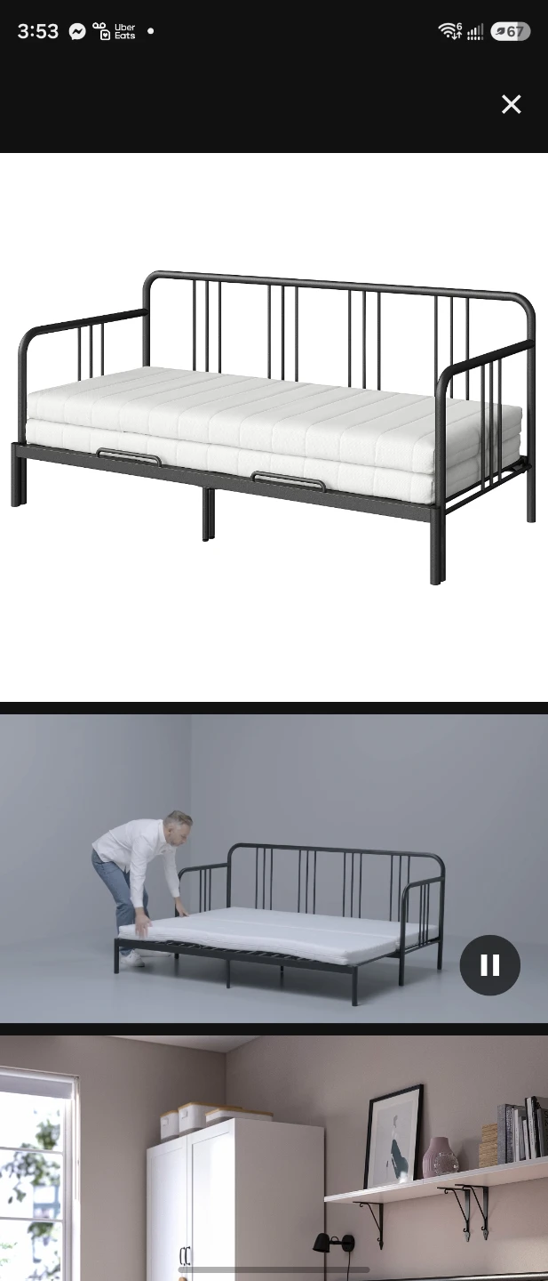 IKEA Fyresdal Daybed Frame - photo 2