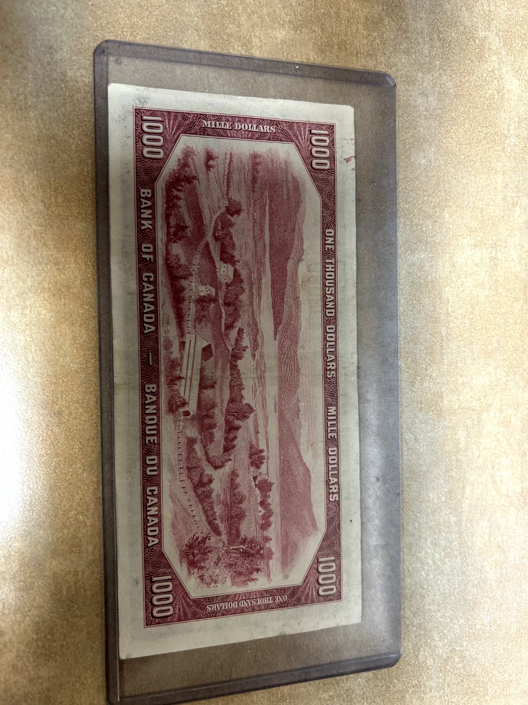 Canadian 1954 $1000 dollar bill - photo 2