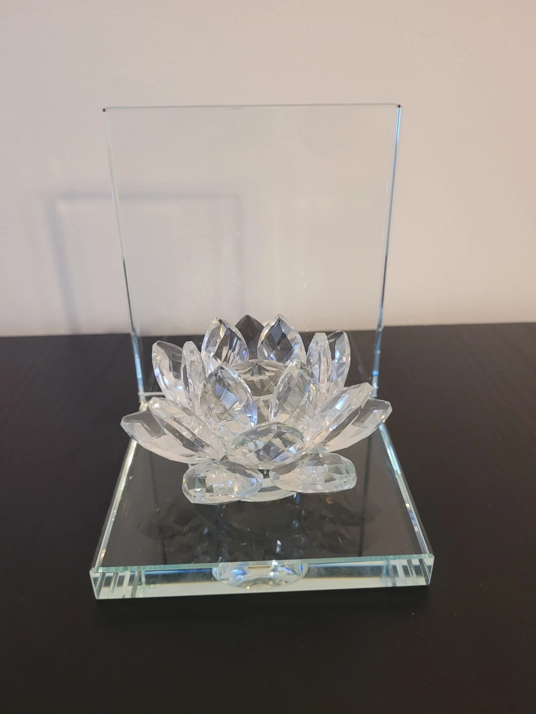 Crystal Lotus Flower Candle Holder