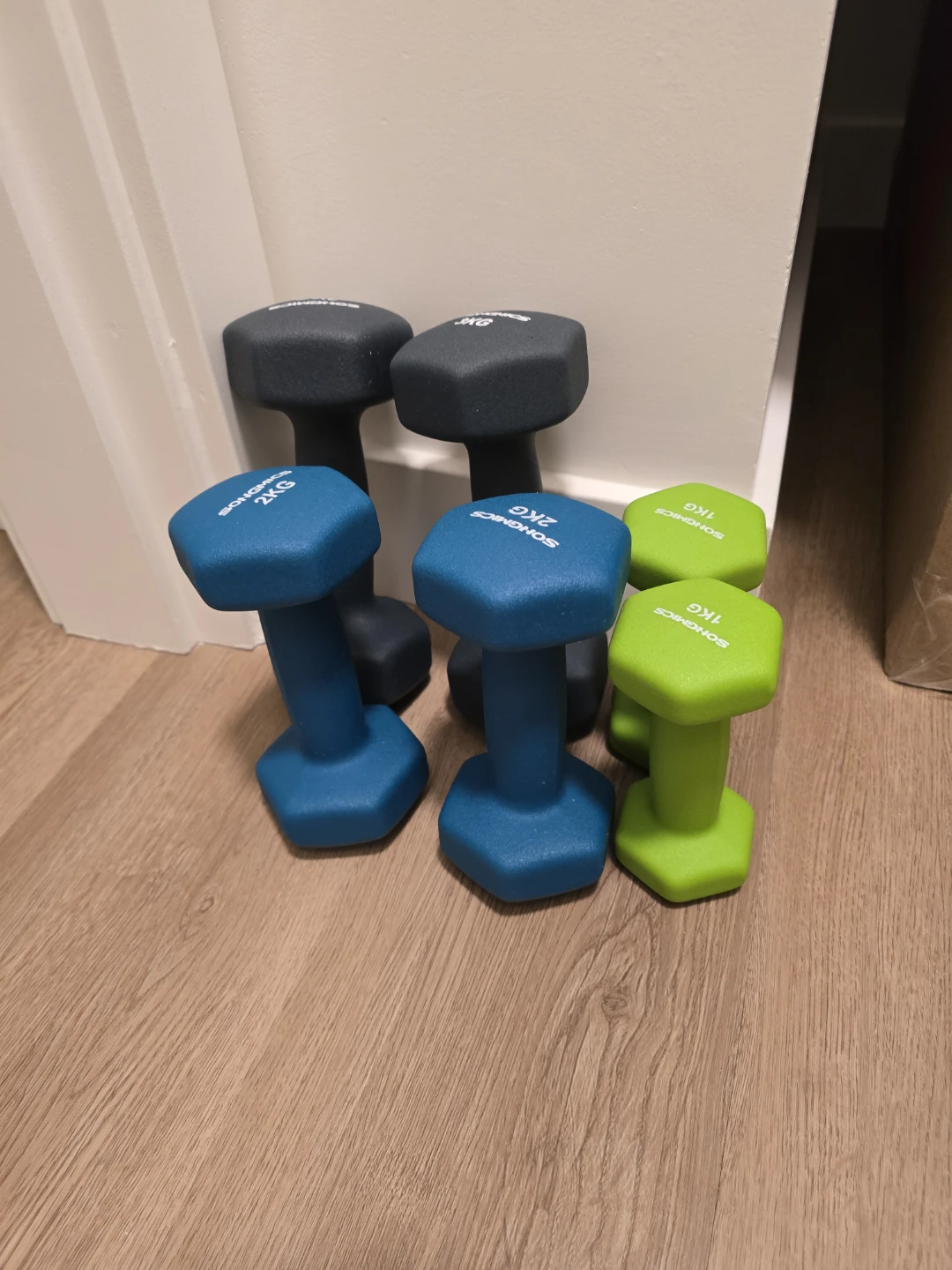 SONGMICS Neoprene Dumbbell Set 1kg, 2kg, 3kg - photo 3