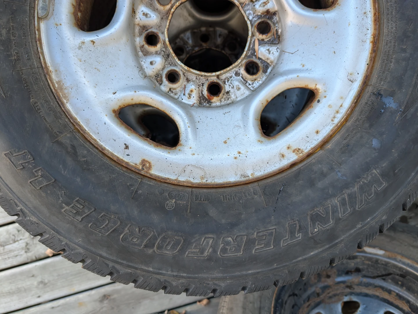 Set of 4 Winterforce LT Tires with Steel Rims - photo 5