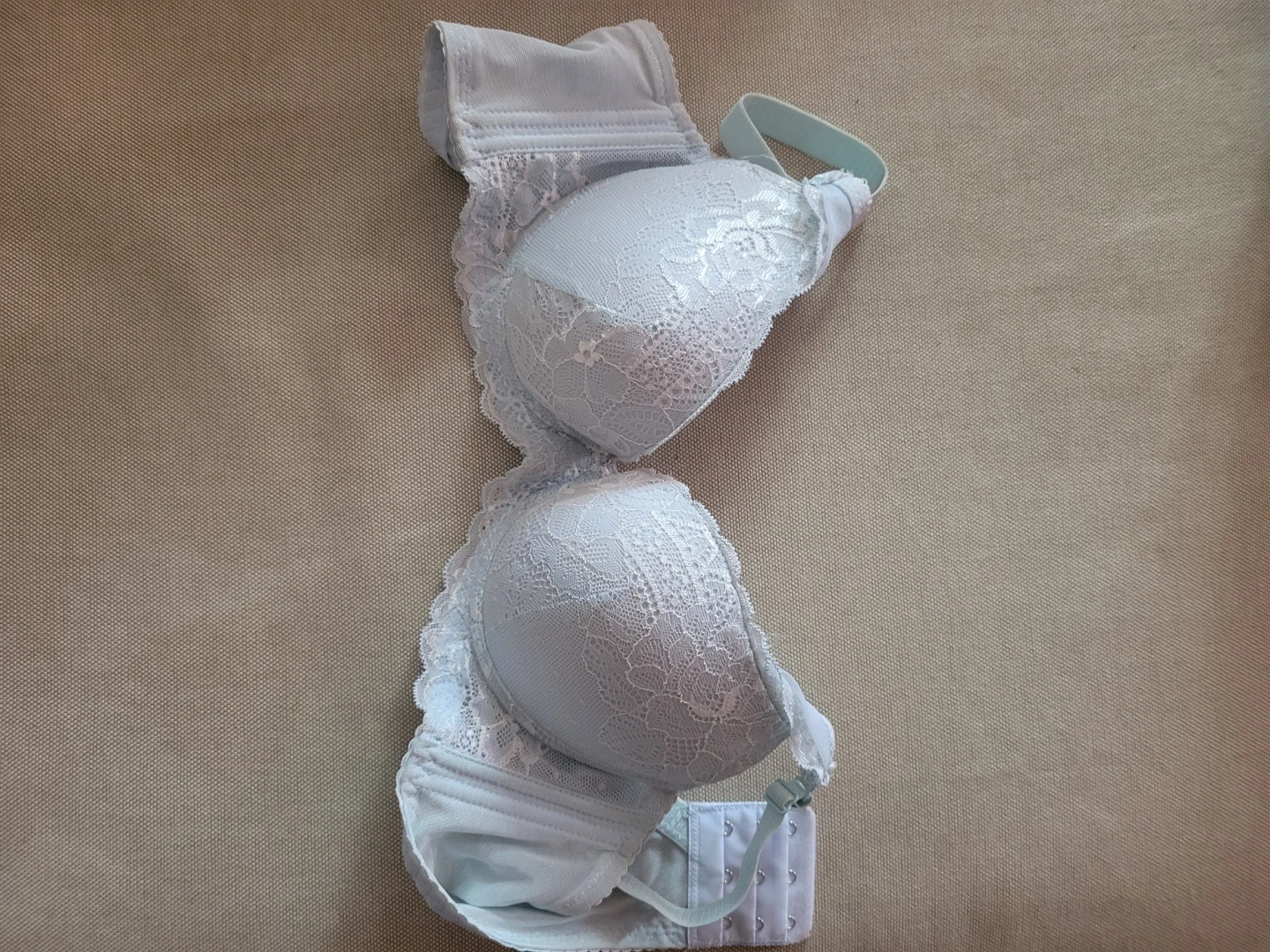 Light Blue Lace Push-up Bra
