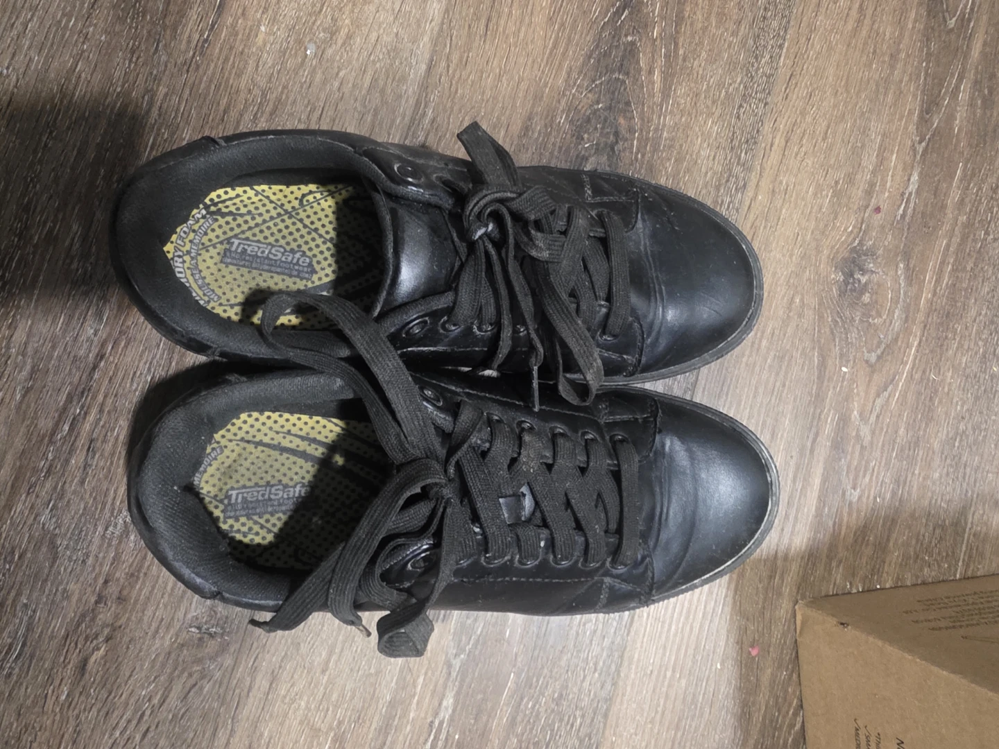 TredSafe Black Slip-Resistant Memory Foam Shoes