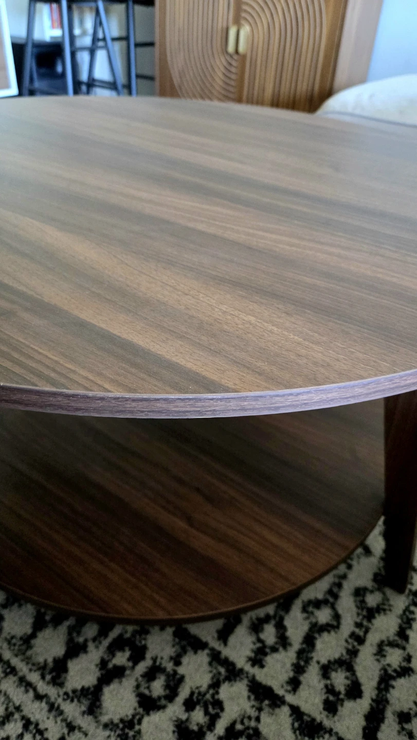 Round 2-Tier Coffee Table – Chestnut Finish *new - photo 4