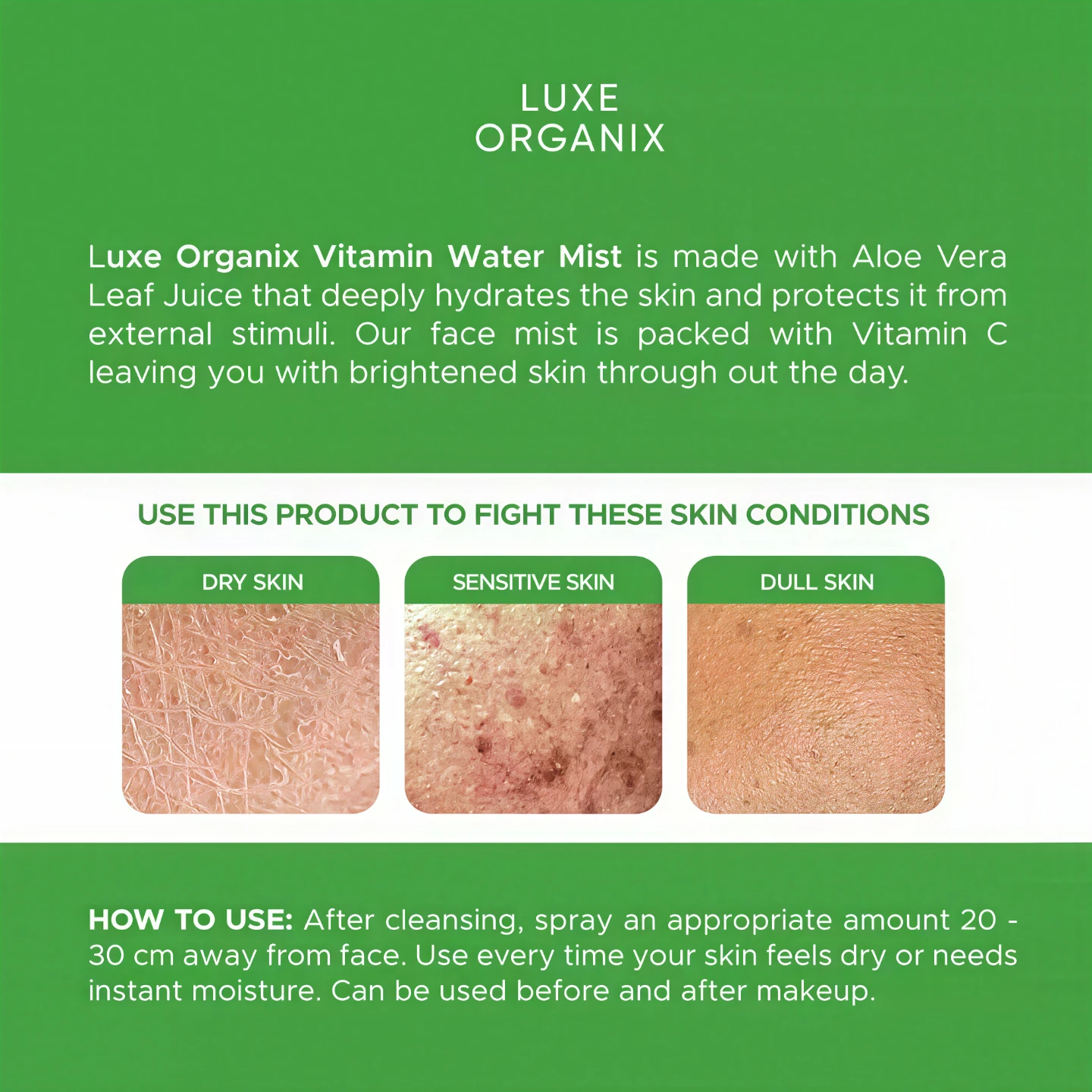 Luxe Organix 98% Aloe Vera Vitamin C Hydrabright Water 150ml - photo 5