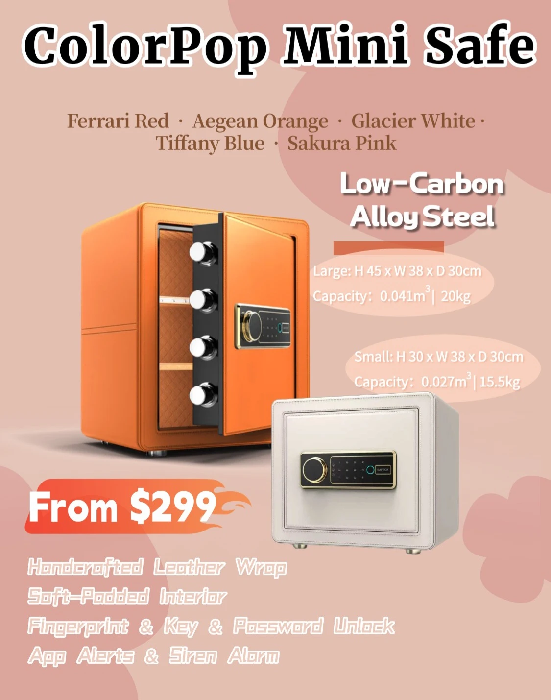 Luxurious Smart Colorpop Mini Safe
