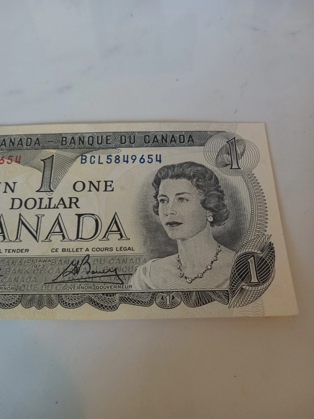 1973 Canadian One Dollar Banknote - photo 3