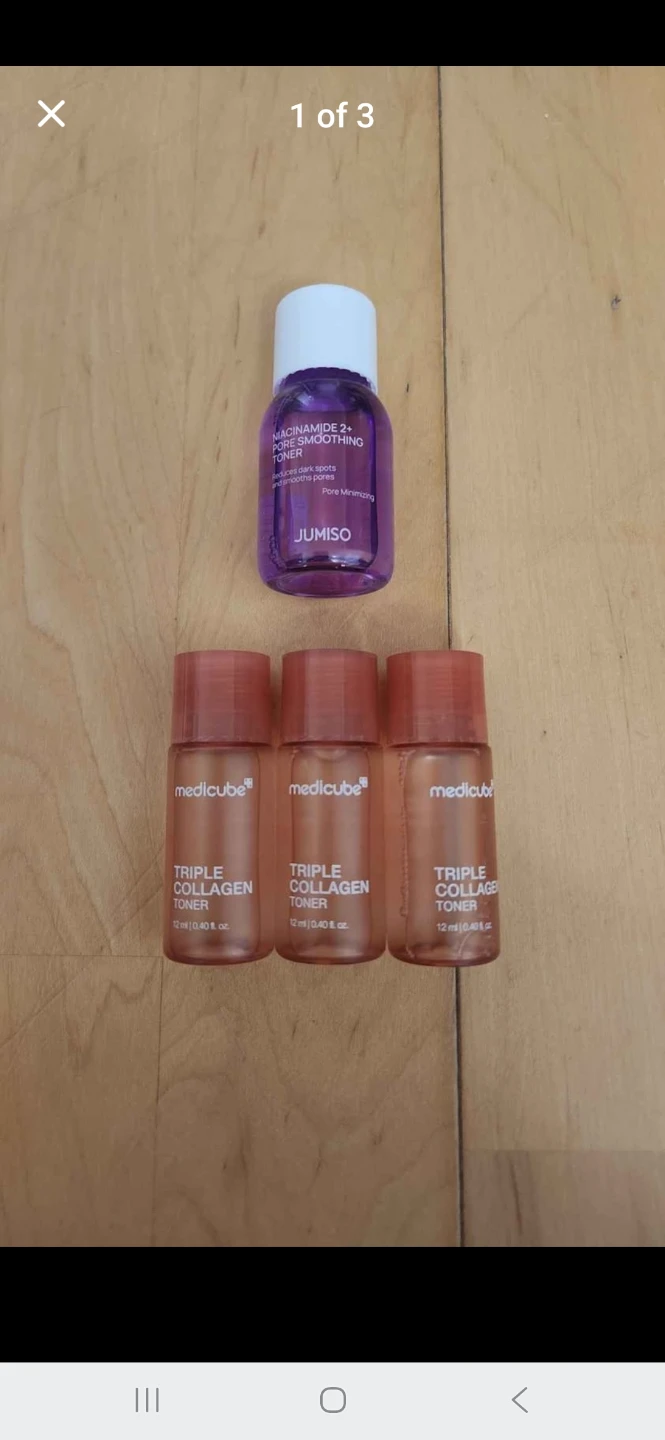 JUMISO Niacinamide Pore Smoothing, Medicube Collagen Toners