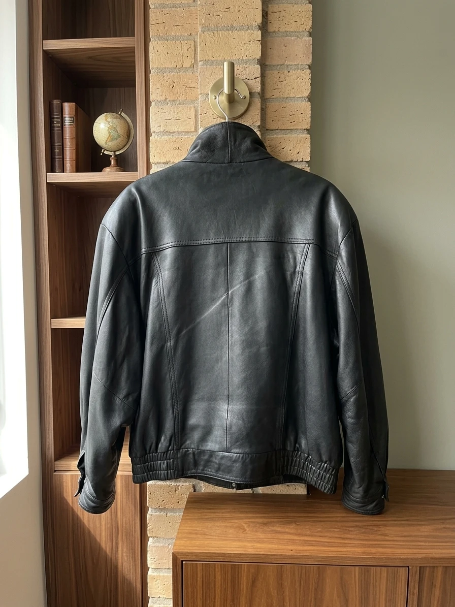 Danier men Black Leather Jacket Size M/M - photo 3