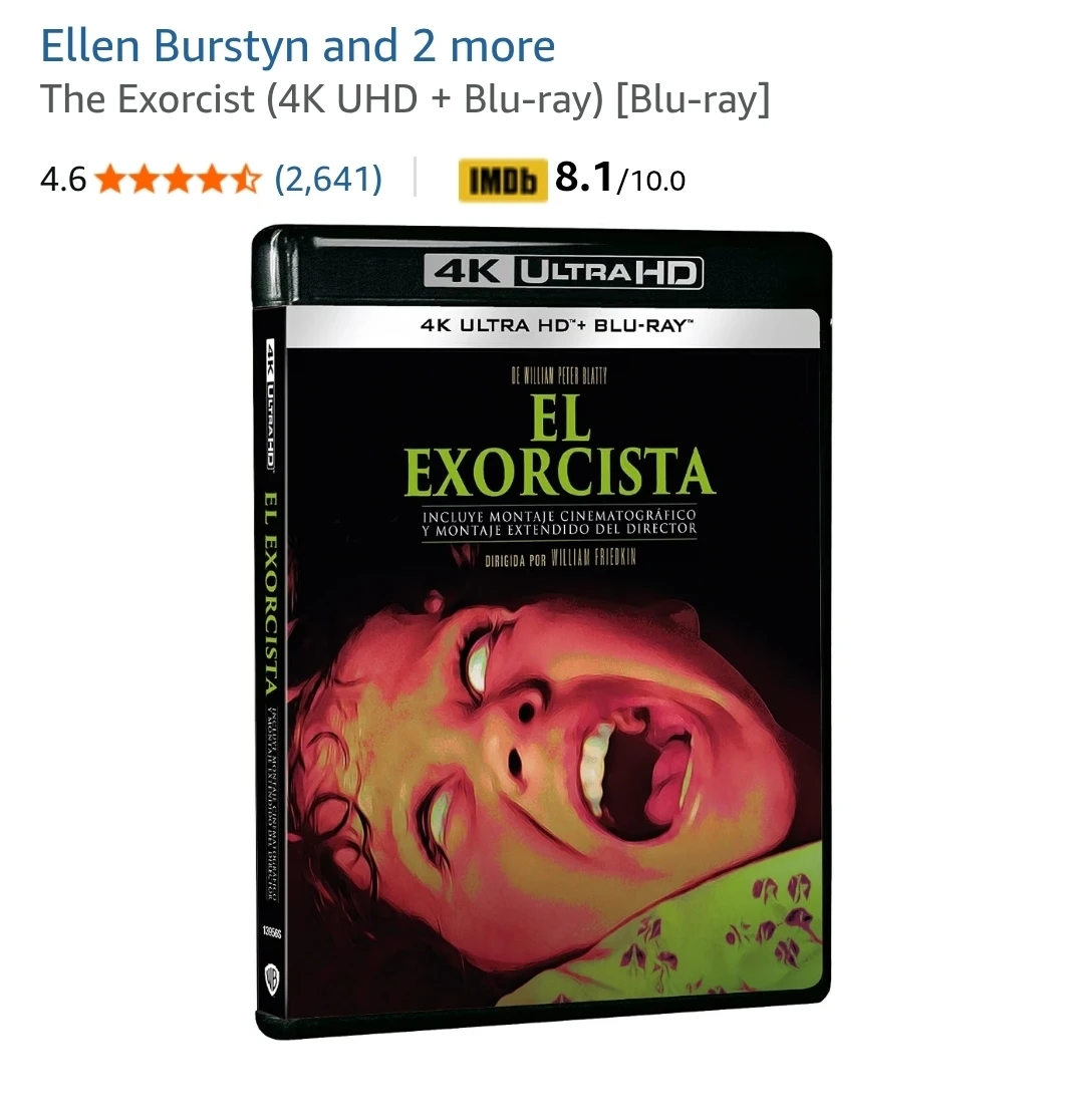 Warner Bros. The Exorcist (4K UHD Blu-ray, 1973) Director's Cut