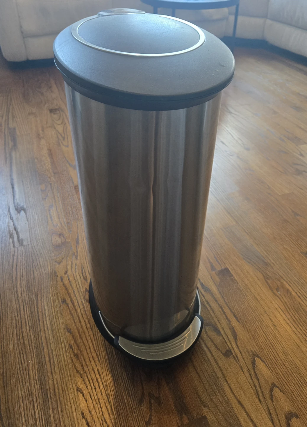 Stainless Steel Pedal Trash Can - photo 3