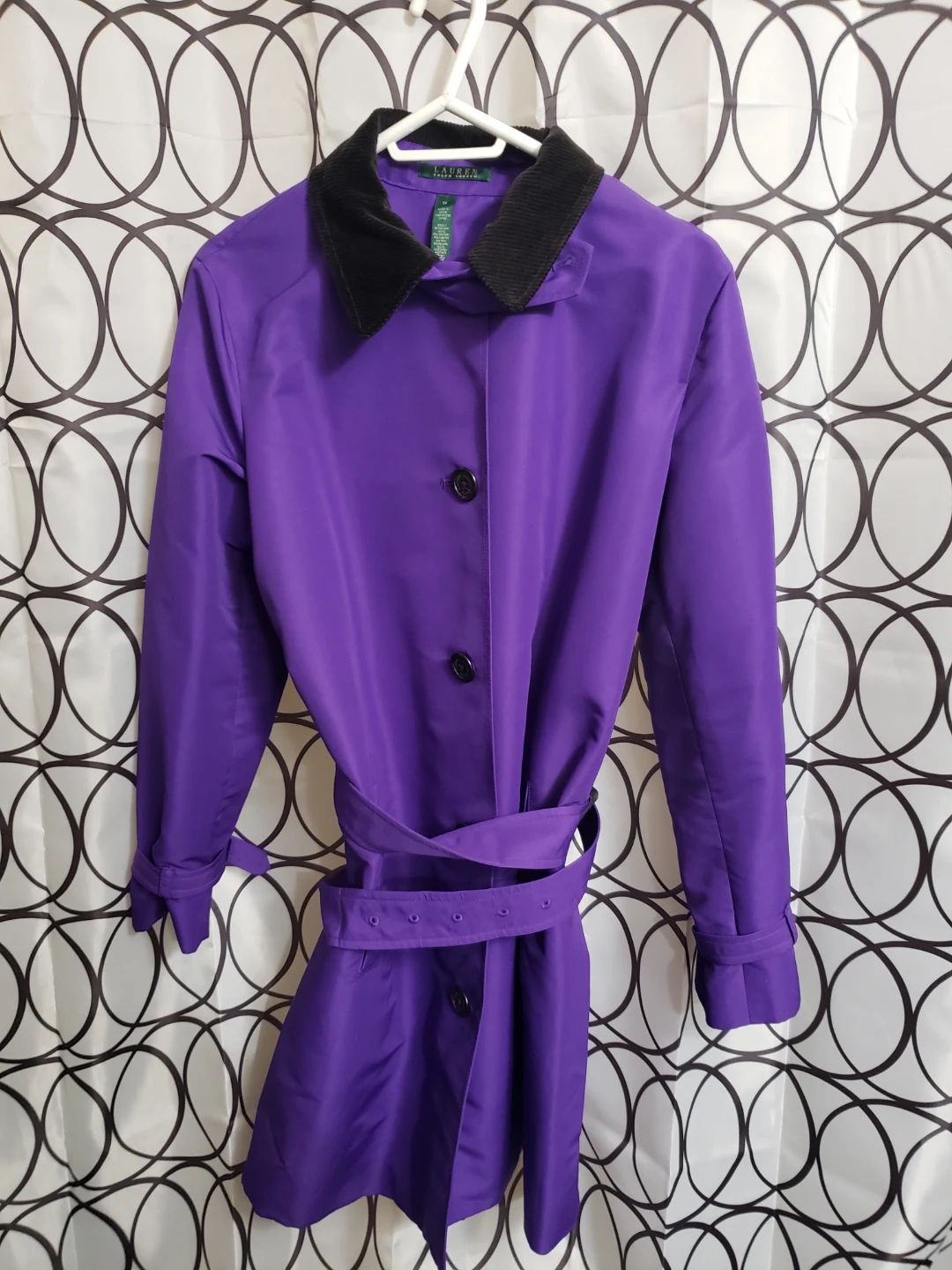 Lauren Ralph Lauren Purple Trench Coat