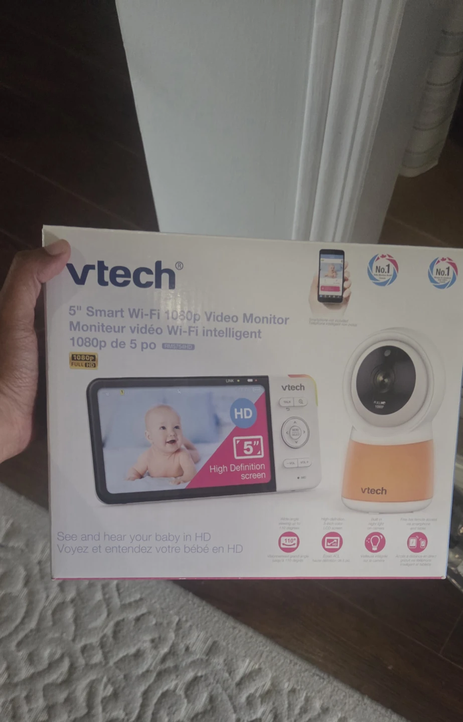VTech RM5754HD 5" Smart Wi-Fi 1080p Video Monitor