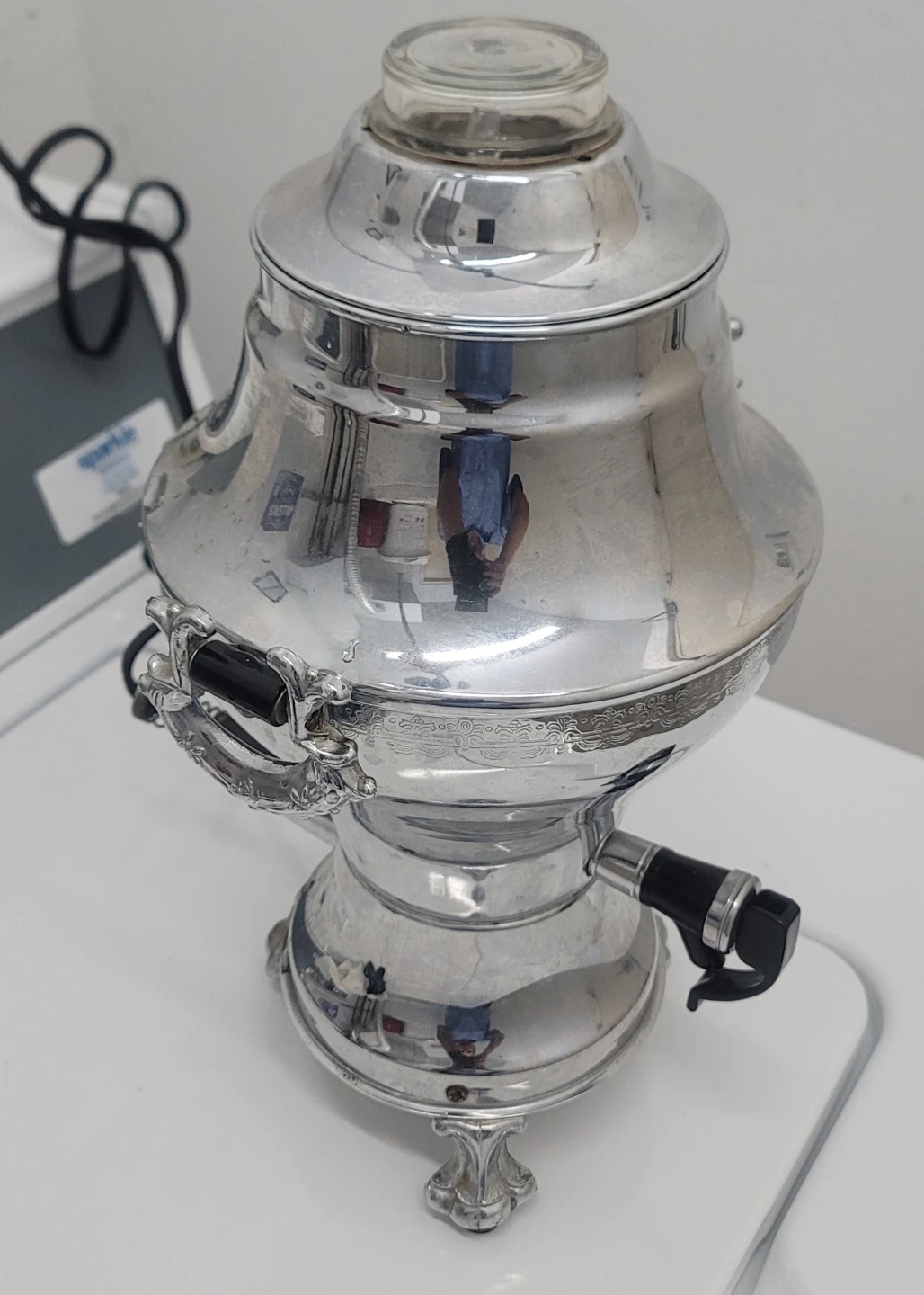 Vintage Chrome Electric Samovar Urn - photo 2