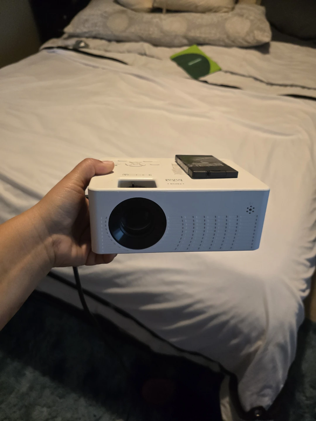 White LCD Projector with Remote - photo 3
