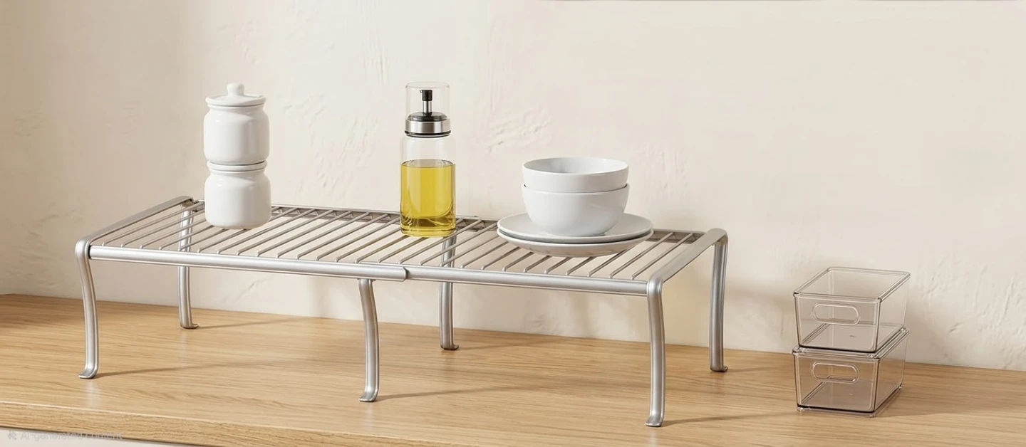 metal Expandable Kitchen Shelf Organizer