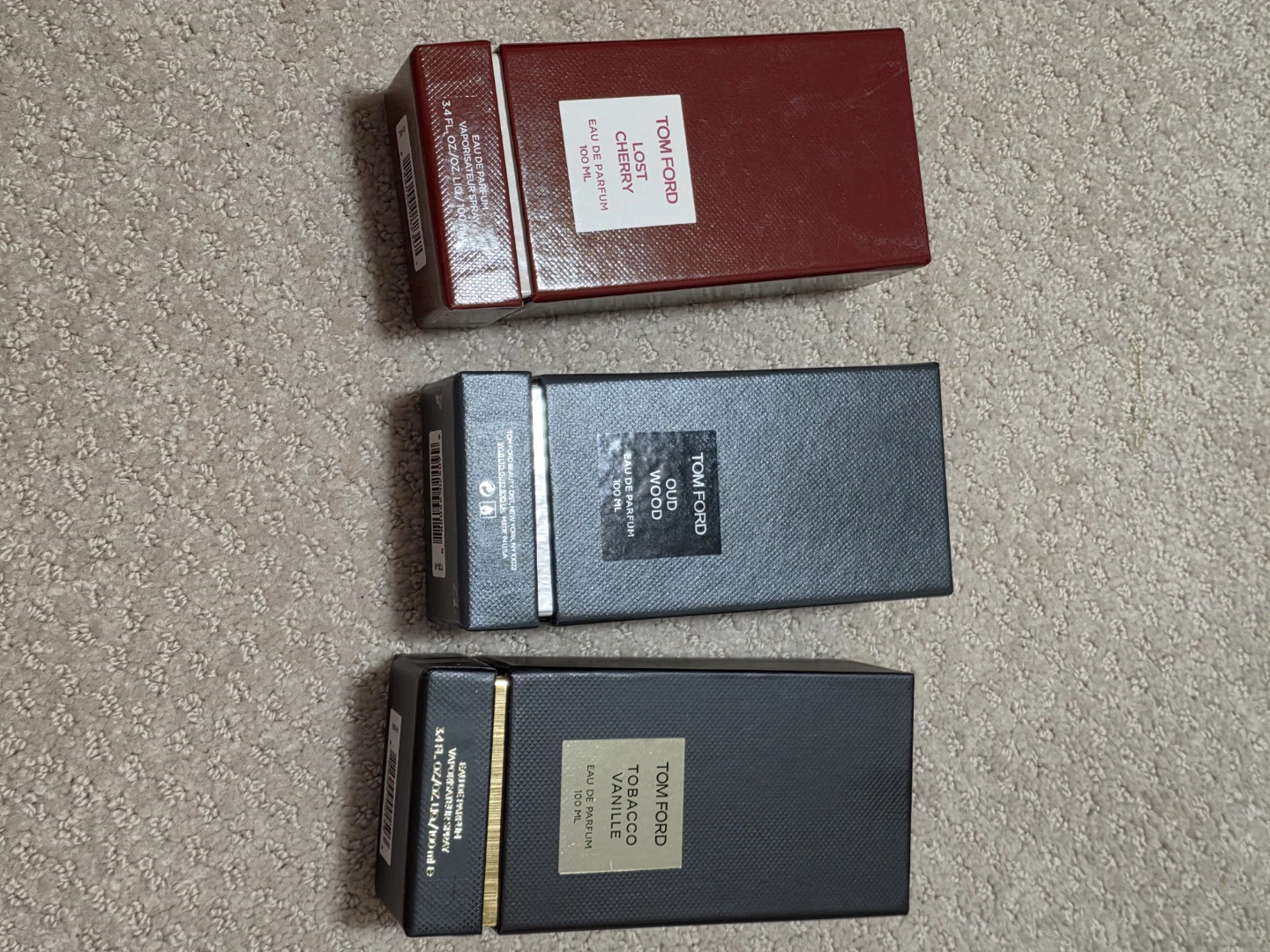 Tom Ford Boxes Lost Cherry, Oud Wood, Tobacco Vanille