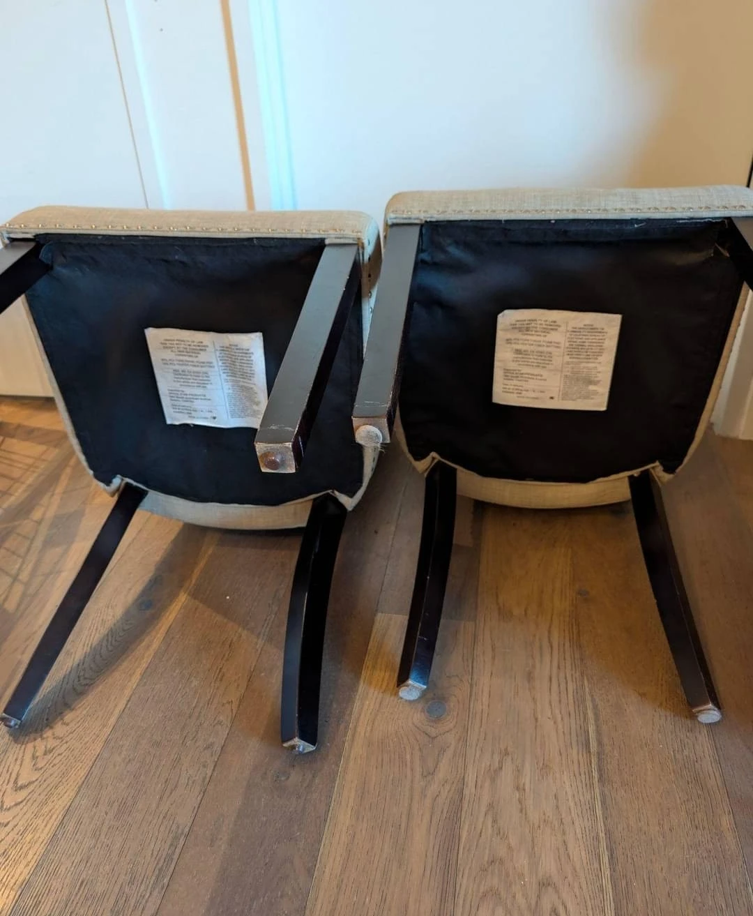Free Very comfortable Set of 2 Upholstered Dining Chairs each - photo 2