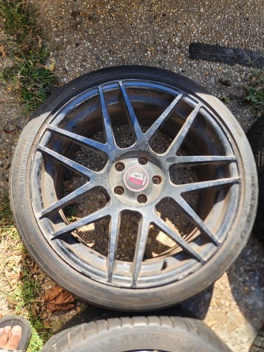 Set of 4 Curva c300  Concept 5x114.3mm 19-inch Wheels +tires - photo 4