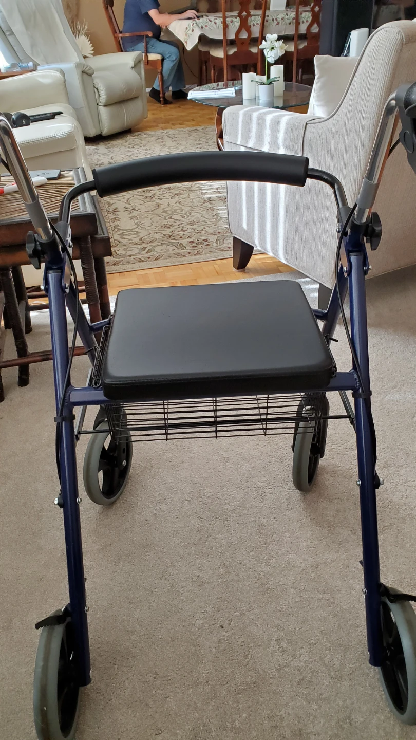 Four-Wheel Rolling Walker with Seat - photo 2