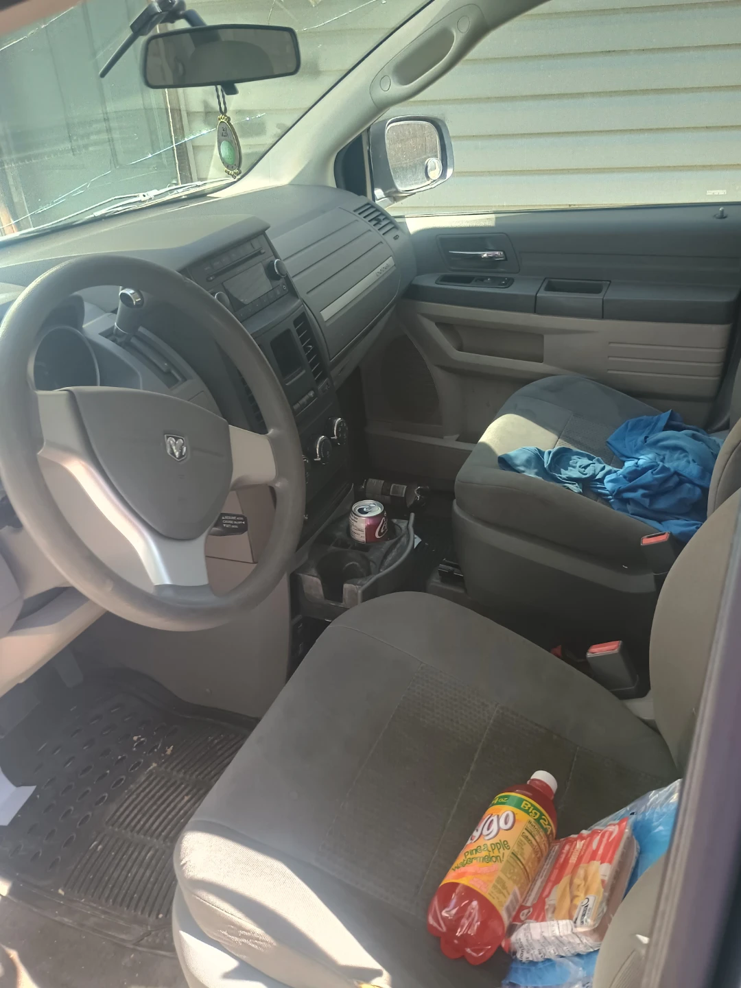 Dodge Grand Caravan dark blue minivan